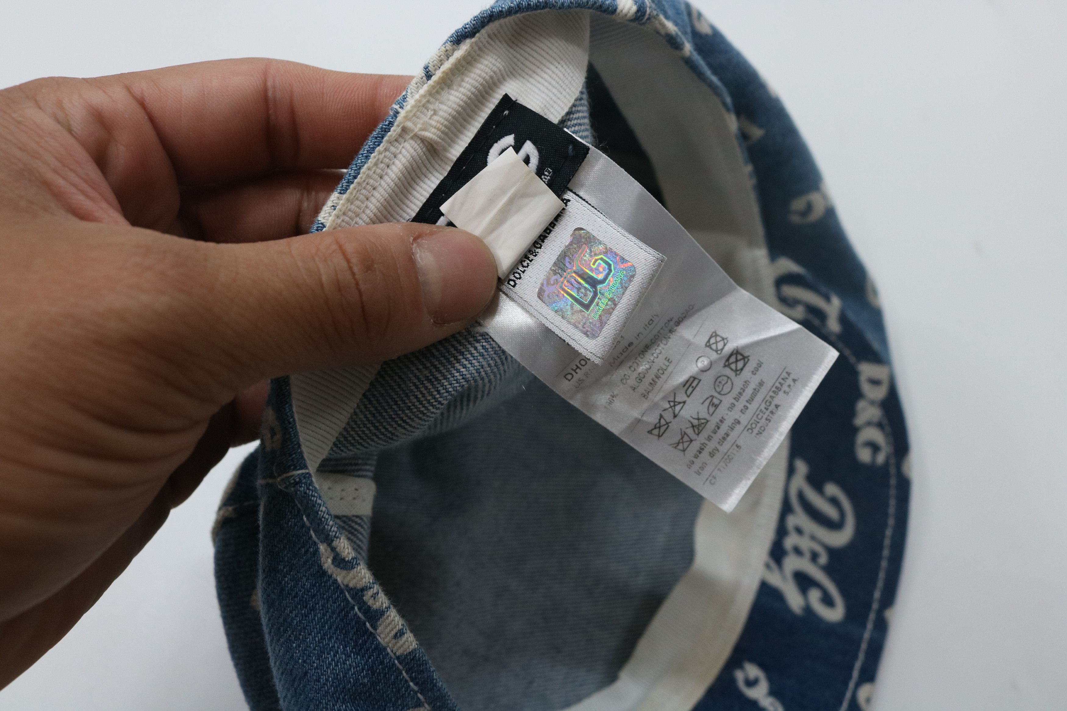Dolce & Gabbana DOLCE & GABBANA Denim Hunting Cap Size ONE SIZE - 7 Thumbnail