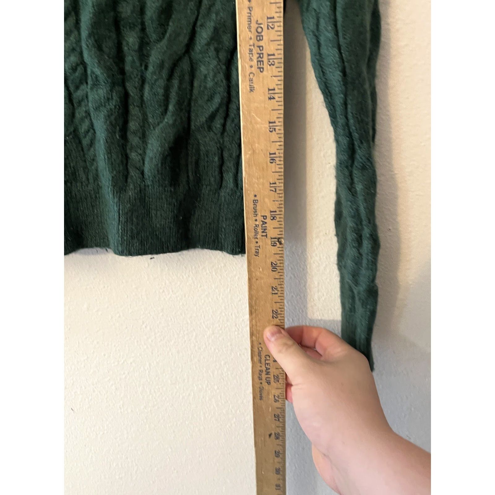 Loft LOFT Cardigan Sweater Green Cable Knit Button Front Size XSP Women’s Size XS / US 0-2 / IT 36-38 - 5 Thumbnail