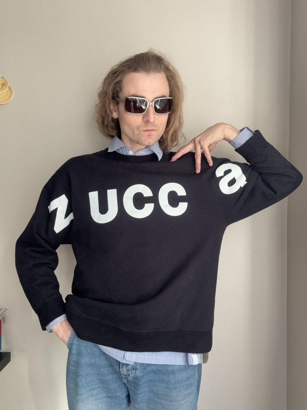 CABANE de ZUCCa ZUCCA XL Logo Crewneck Sweatshirt Size US XL / EU 56 / 4 - 9 Thumbnail