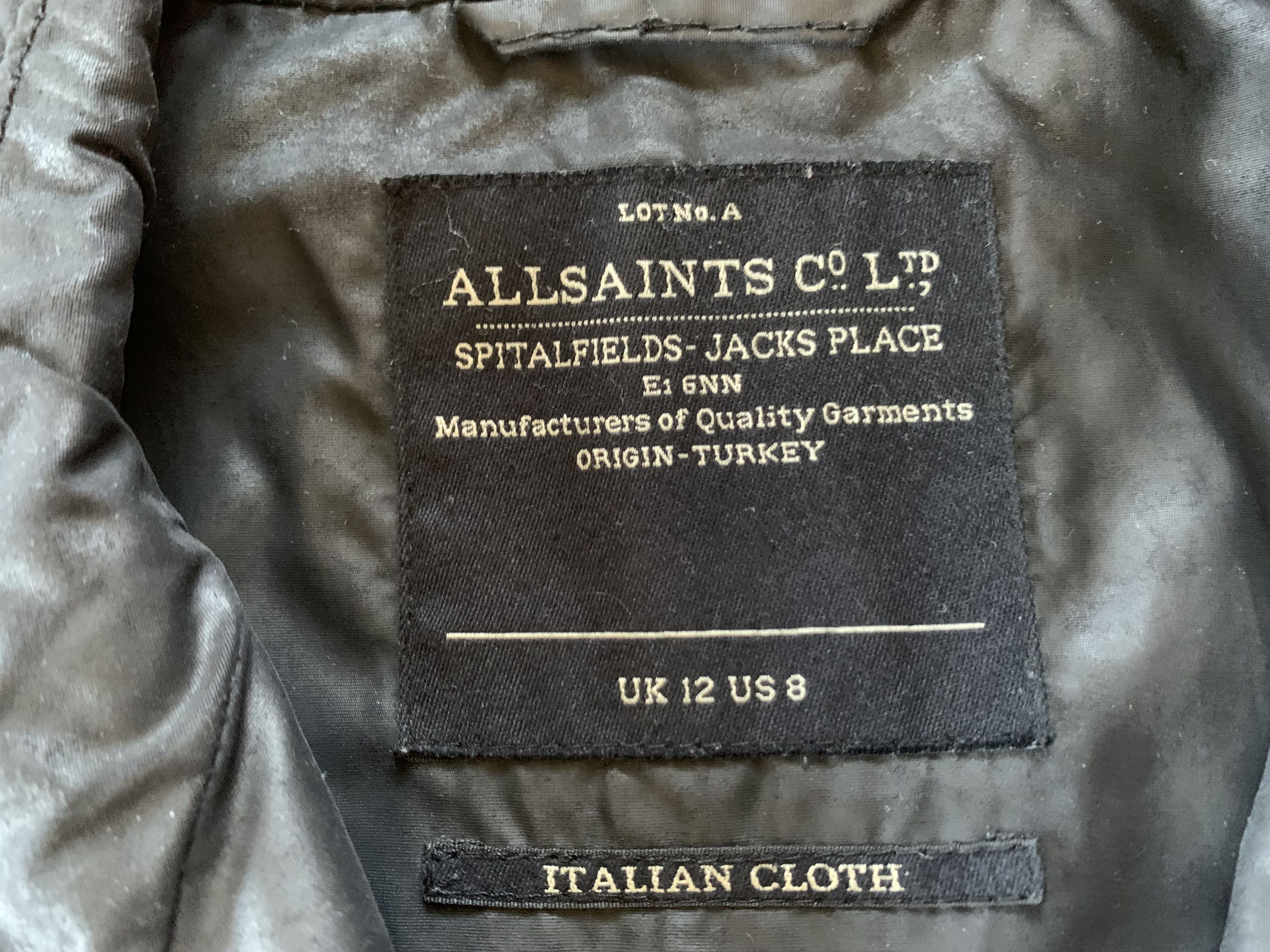 Allsaints Allsaints Spitalfields Waxed Trench Coat Size L / US 10 / IT 46 - 7 Thumbnail
