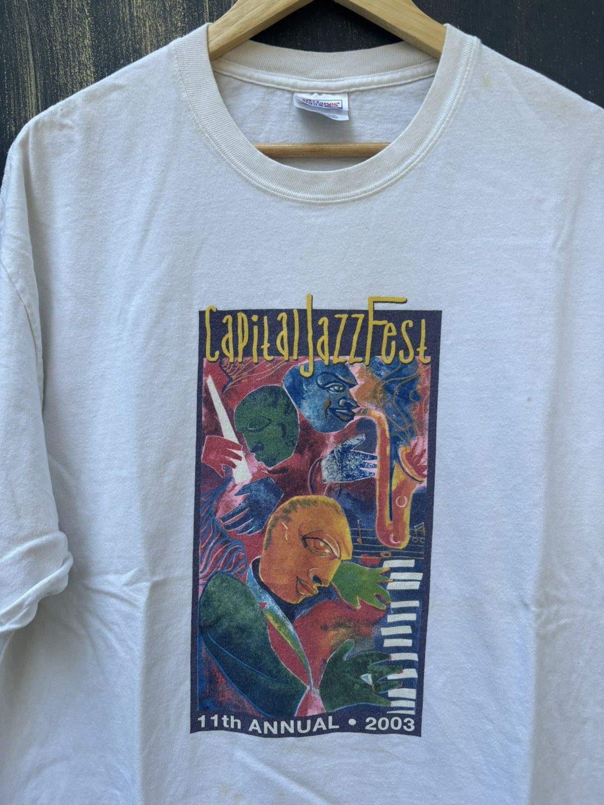 Vintage RARE! Vintage 90’s Art Jazz Fest Promo Size US XL / EU 56 / 4 - 4 Thumbnail