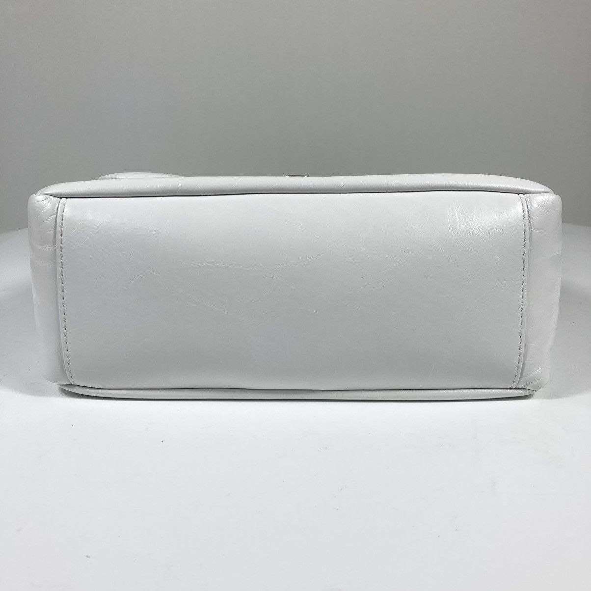 Balenciaga Balenciaga Small Monaco Leather Shoulder Bag Optic White NEW Size ONE SIZE - 18 Thumbnail