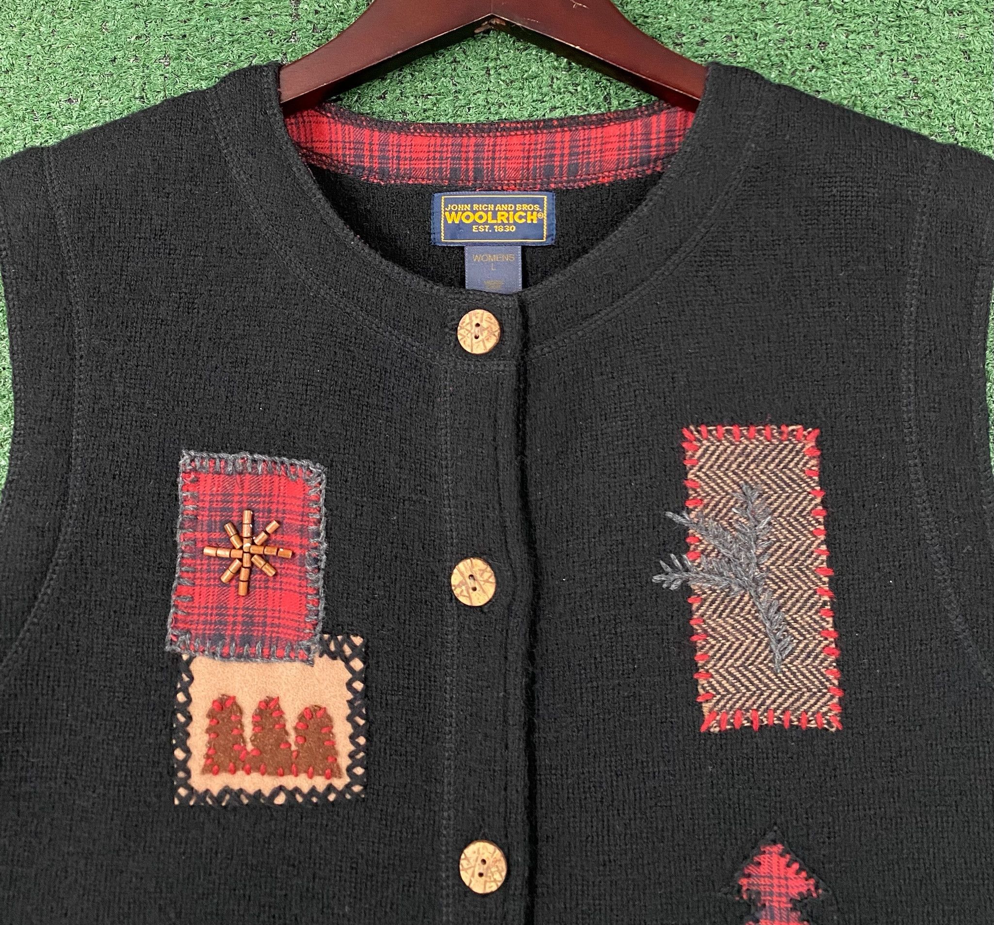 Woolrich Woolen Mills Woolrich 100% Wool Nature Cabin Moose Sweater Vest Medium Size M / US 6-8 / IT 42-44 - 2 Thumbnail