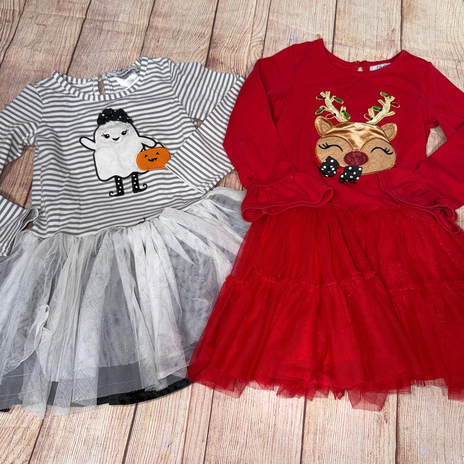 Other Set of 2 Counting Daisies Girls' Holiday Tutu Dresses Size 5 Size XS / US 0-2 / IT 36-38 - 1 Thumbnail