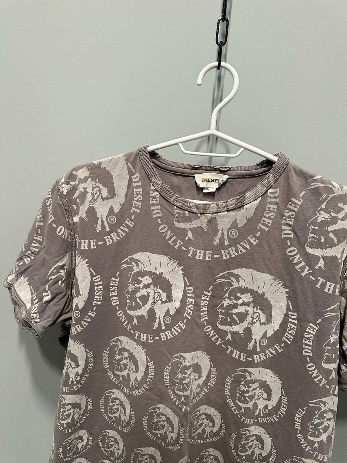 Diesel Diesel 2000s Vintage Y2K T-Shirt Distressed Style Multi Logo Size US XL / EU 56 / 4 - 3 Thumbnail