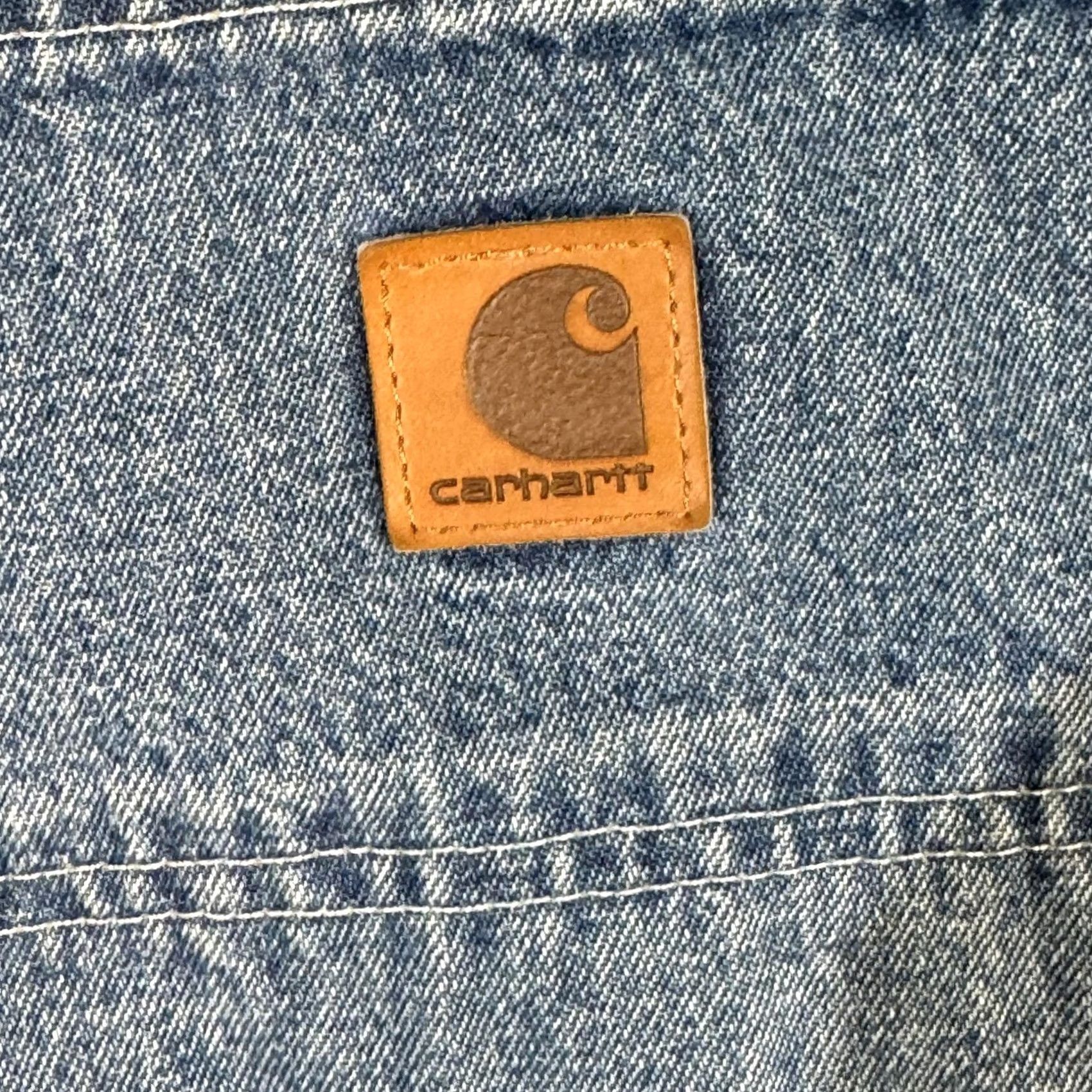 Carhartt Carhartt Jeans Mens 38x30 Blue Denim B13-DST Loose Original Fit Workwear Utility Jeans Mens Blue Denim Relaxed 90s Bohemian Size US 38 / EU 54 - 5 Thumbnail