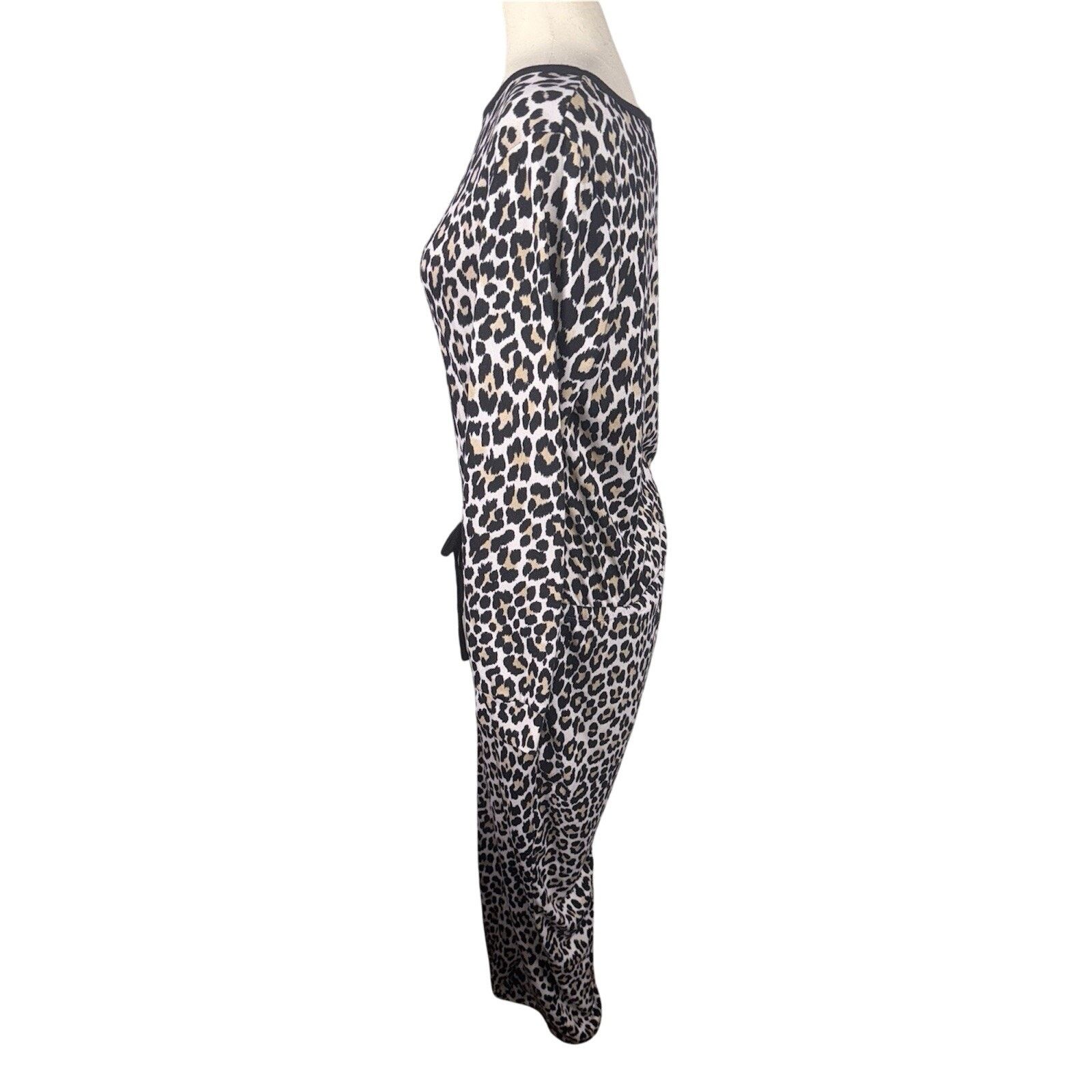 Kate Spade Kate Spade Cheetah Print Romper Sweater Knit Fabric Medium Size 32" / US 10 / IT 46 - 3 Thumbnail