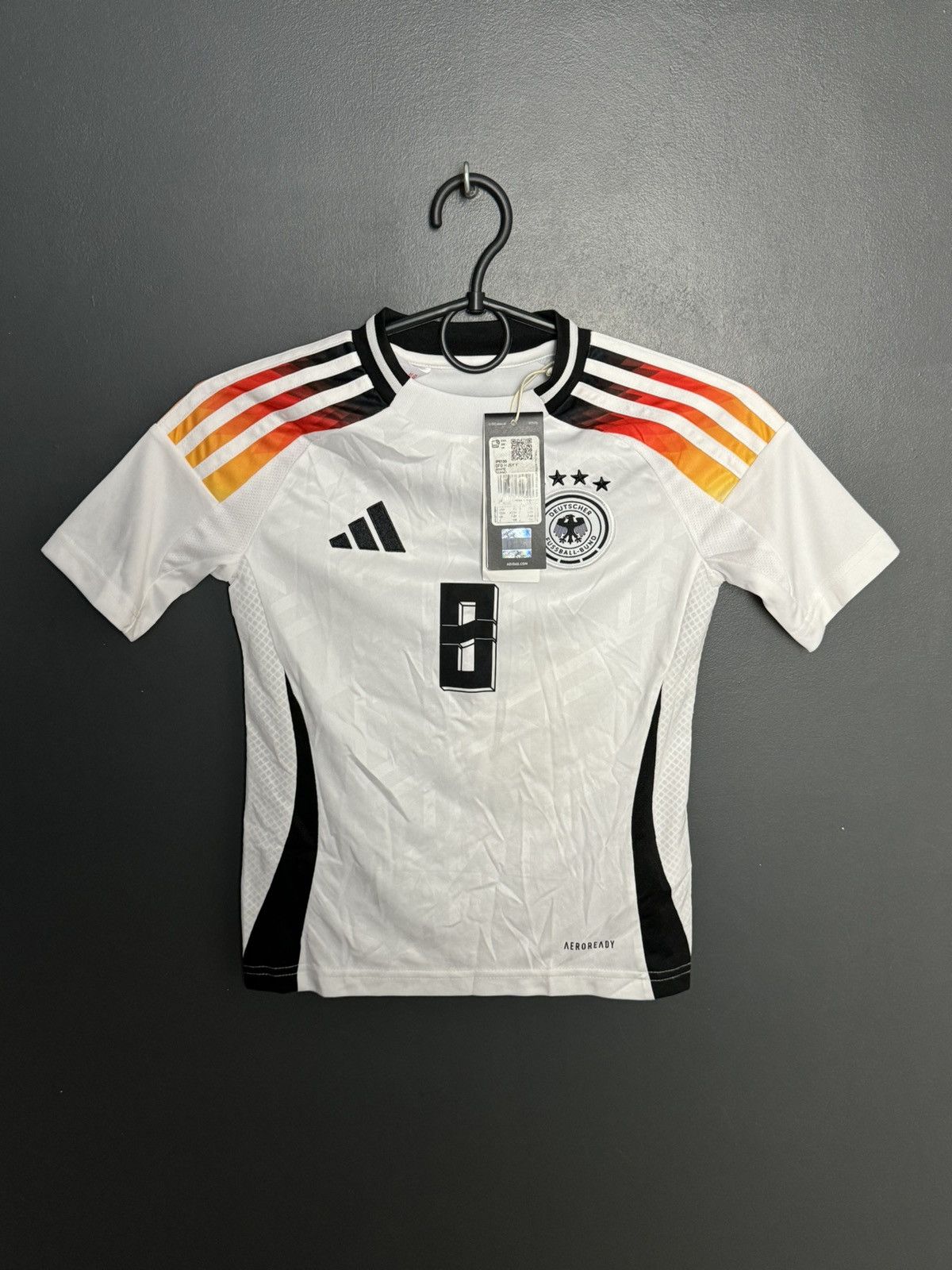Adidas KIDS New Germany 2024 Home Kroos Football Jersey T-Shirt Size US XS / EU 42 / 0 - 2 Thumbnail