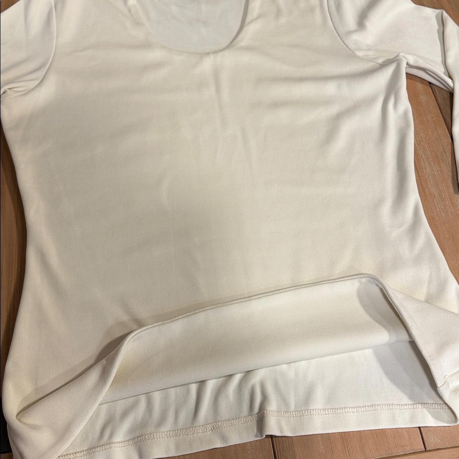Chicos Carilyn Vaile M Creamy soft 3/4 Sleeve Old Money Luxury Size M / US 6-8 / IT 42-44 - 5 Thumbnail