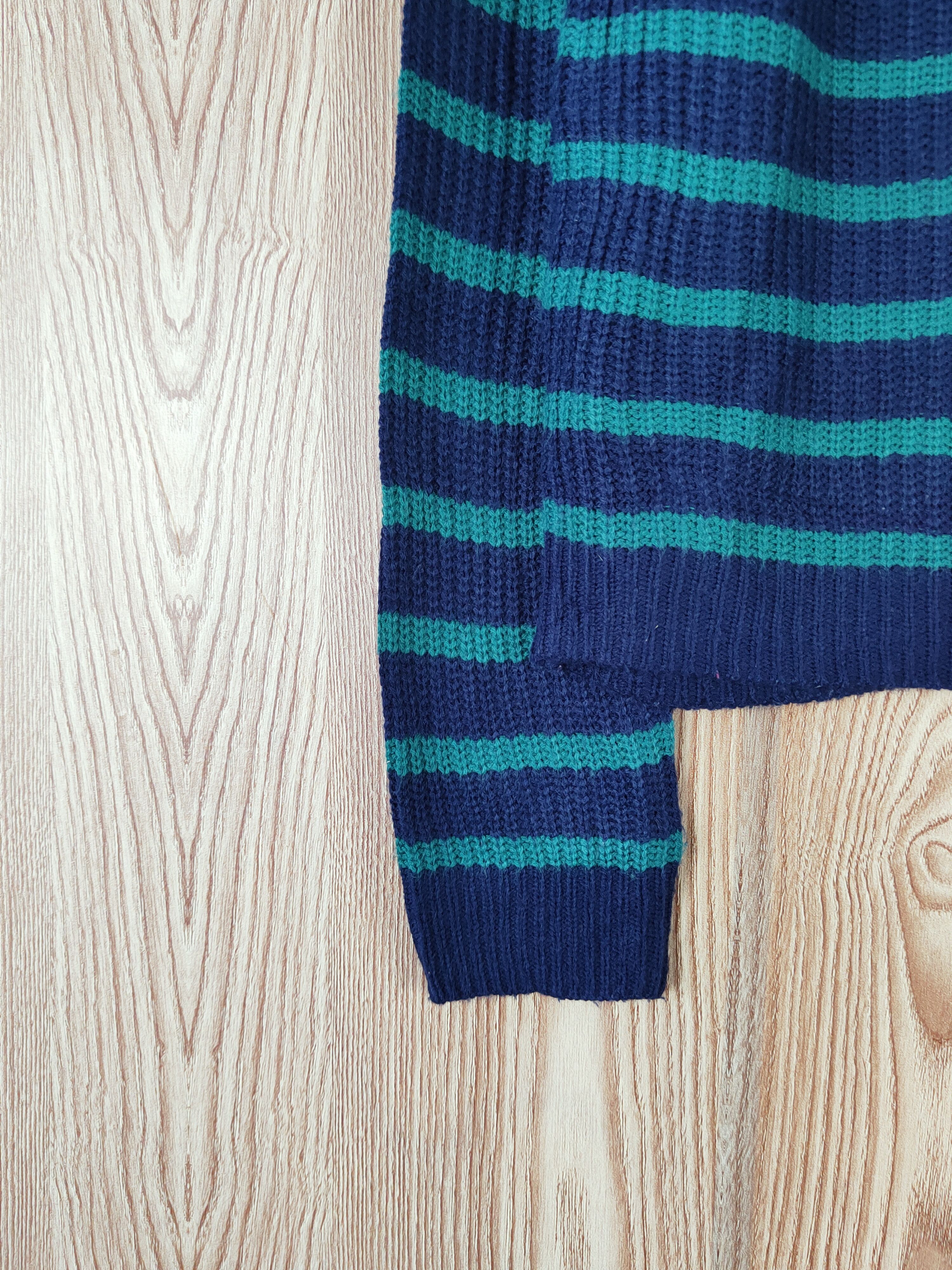 GU GU japan Stripe Knitwear Sweatshirts like kurt cobain #W310 Size US M / EU 48-50 / 2 - 4 Thumbnail