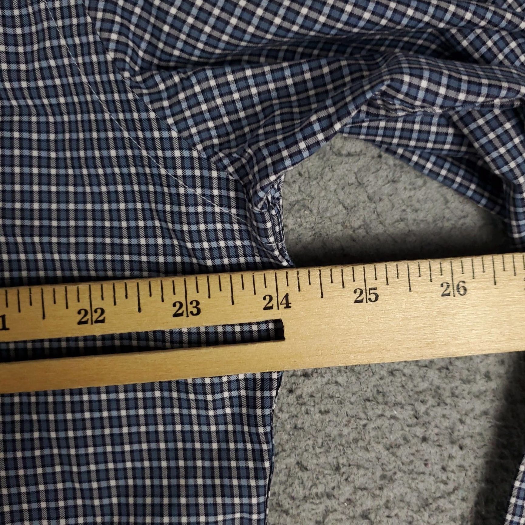 Ermenegildo Zegna Ermenegildo Zegna Button-Up Shirt Mens XL Blue White Check Cotton Long Sleeve Regular Fit Size US XL / EU 56 / 4 - 5 Thumbnail