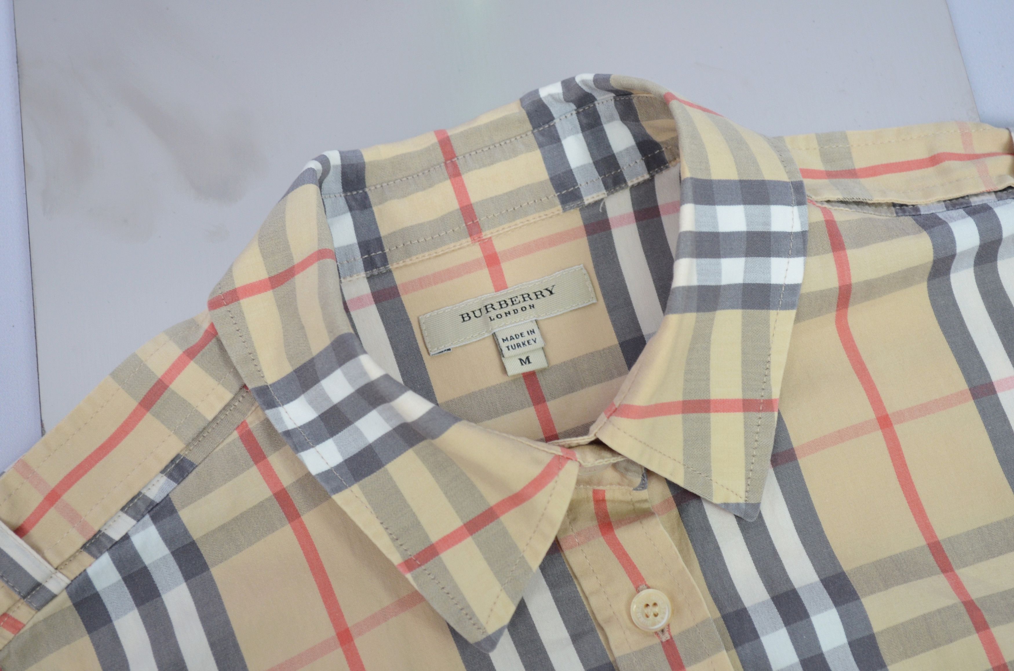 Burberry × Designer Womens Burberry London Nova Check Short Sleeve Shirt Luxury Size M / US 6-8 / IT 42-44 - 11 Thumbnail