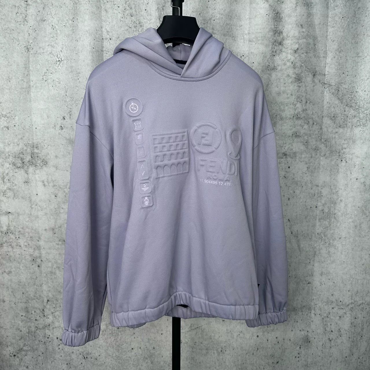 Fendi Fendi Embossed Logo Purple Hoodie Size US XL / EU 56 / 4 - 1 Thumbnail
