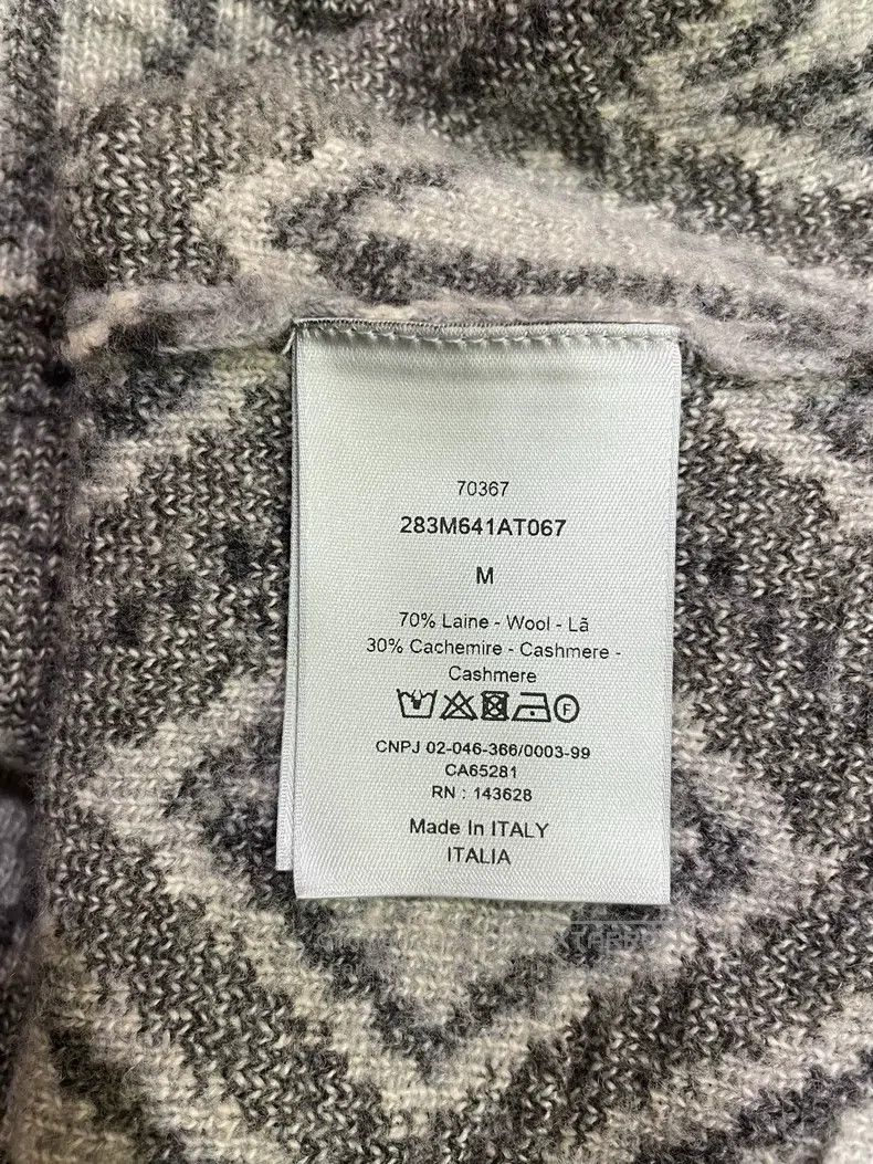 Dior Dior CD full-printed ball design V-neck knitted sweater Size US M / EU 48-50 / 2 - 7 Thumbnail