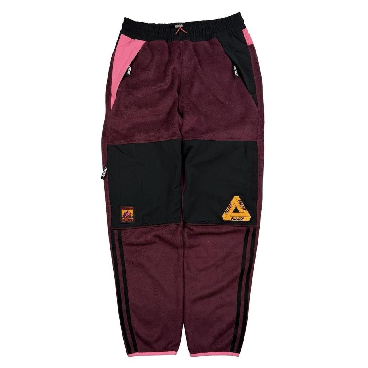 Palace x Adidas Polar Fleece Track Pant Joggers Maroon Small