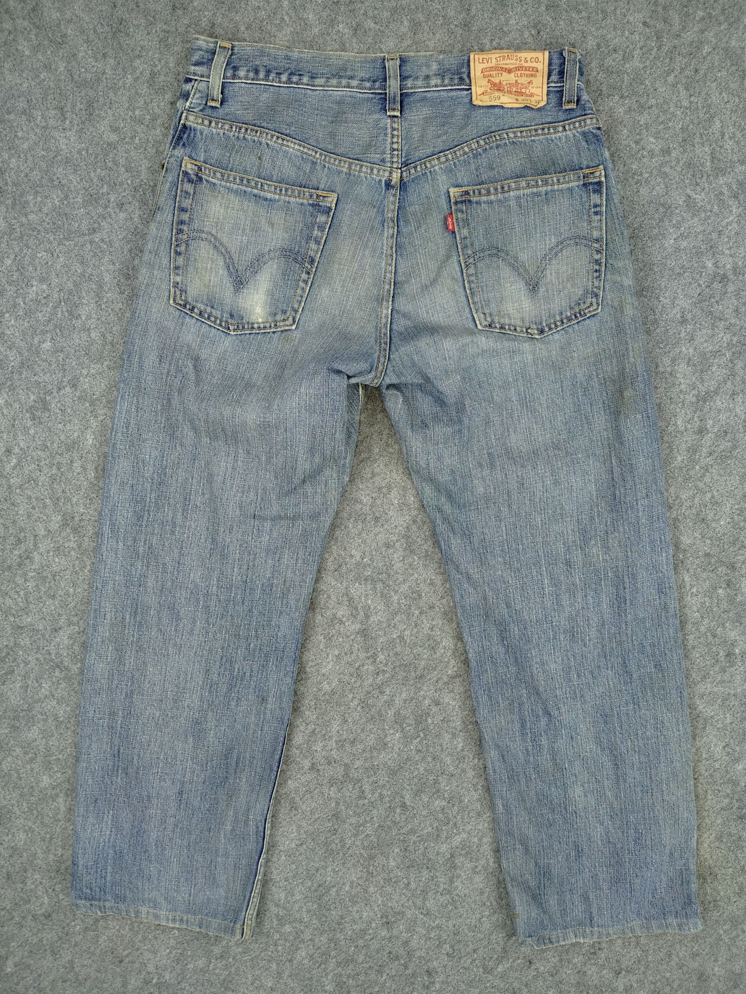 Levi's Vintage Levi's 559 Relaxed Straight Denim 32x28 -JN393 Size US 32 / EU 48 - 2 Thumbnail