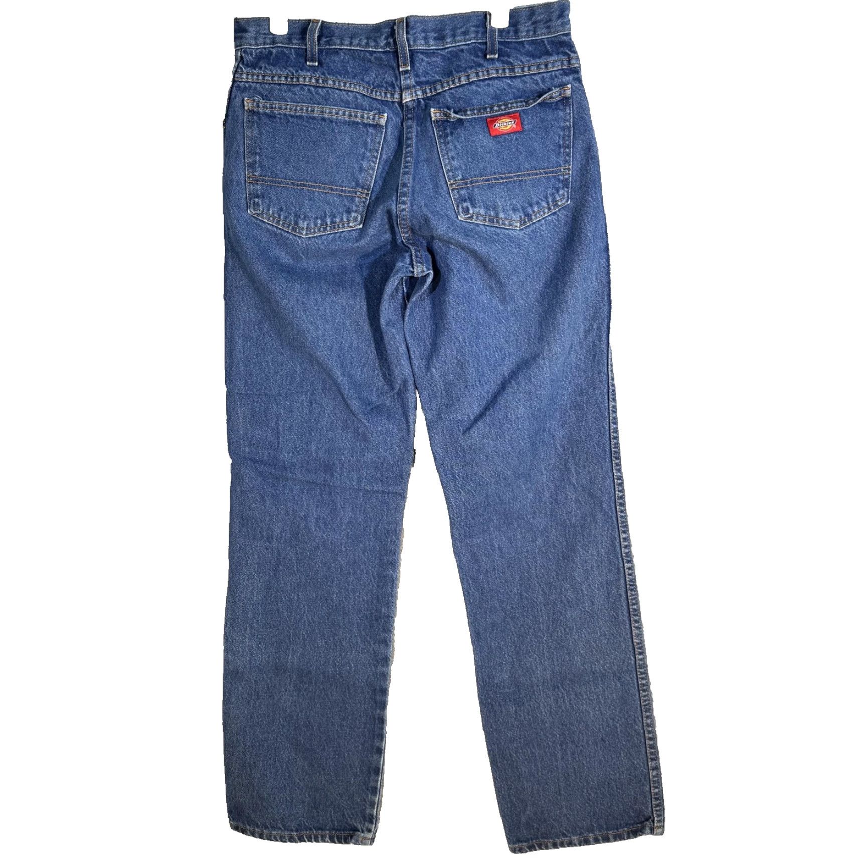 Dickies Dickies Jeans Mens 32x34 Blue Straight Leg Denim Classic Workwear 100% Cotton Vintage USA Industrial Work Jeans Mens Regular 34 Inseam Size US 32 / EU 48 - 2 Thumbnail