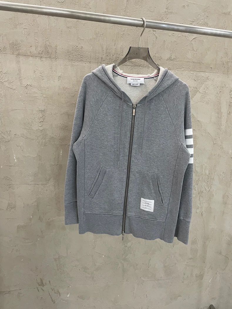 Thom Browne Thom Browne size2 Gray zip jacket Size US M / EU 48-50 / 2 - 1 Thumbnail