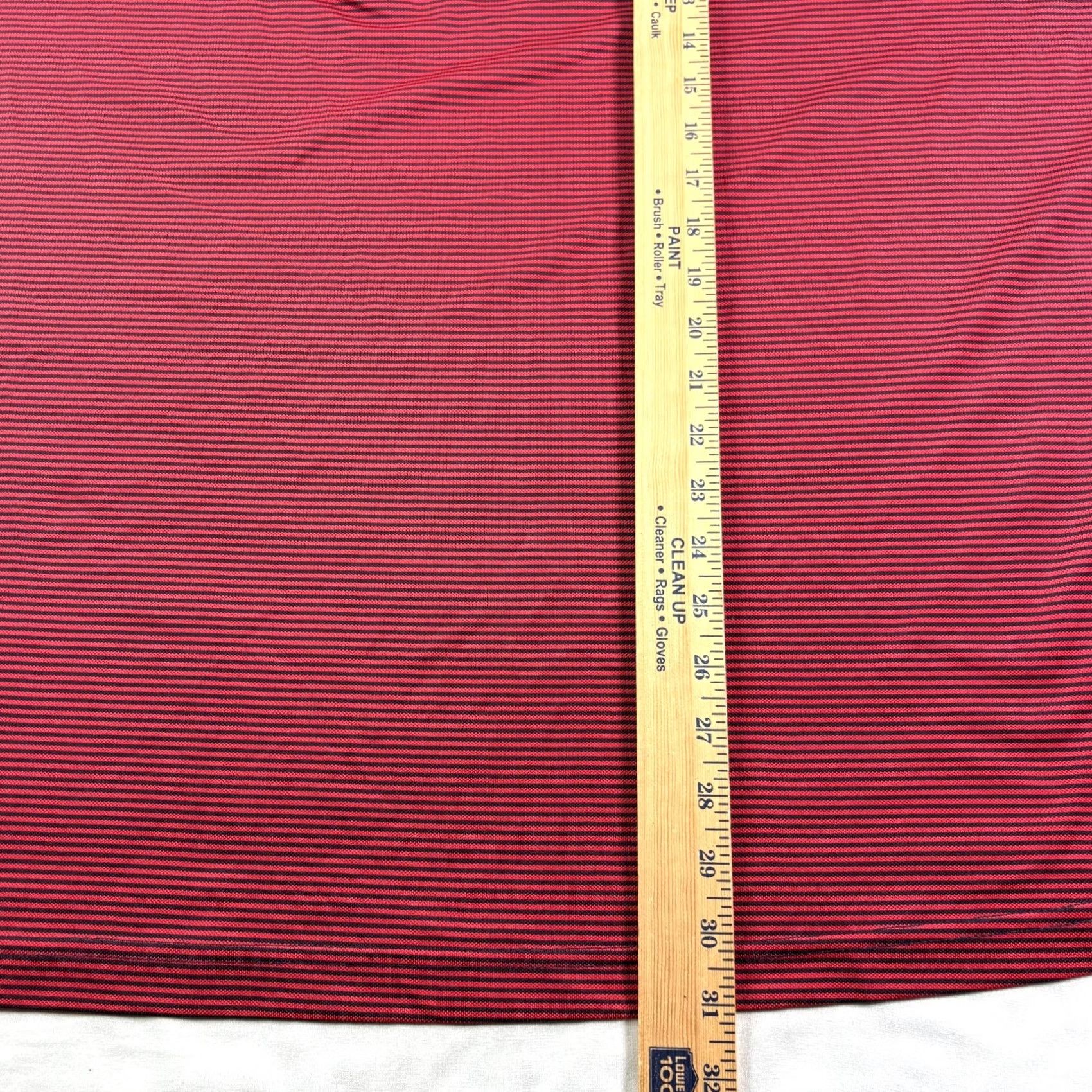 Cutter & Buck Cutter & Buck Shirt Mens 3XB Big Red Striped Golf Pullover 1/4 Zip Performance Size US XXL / EU 58 / 5 - 5 Thumbnail
