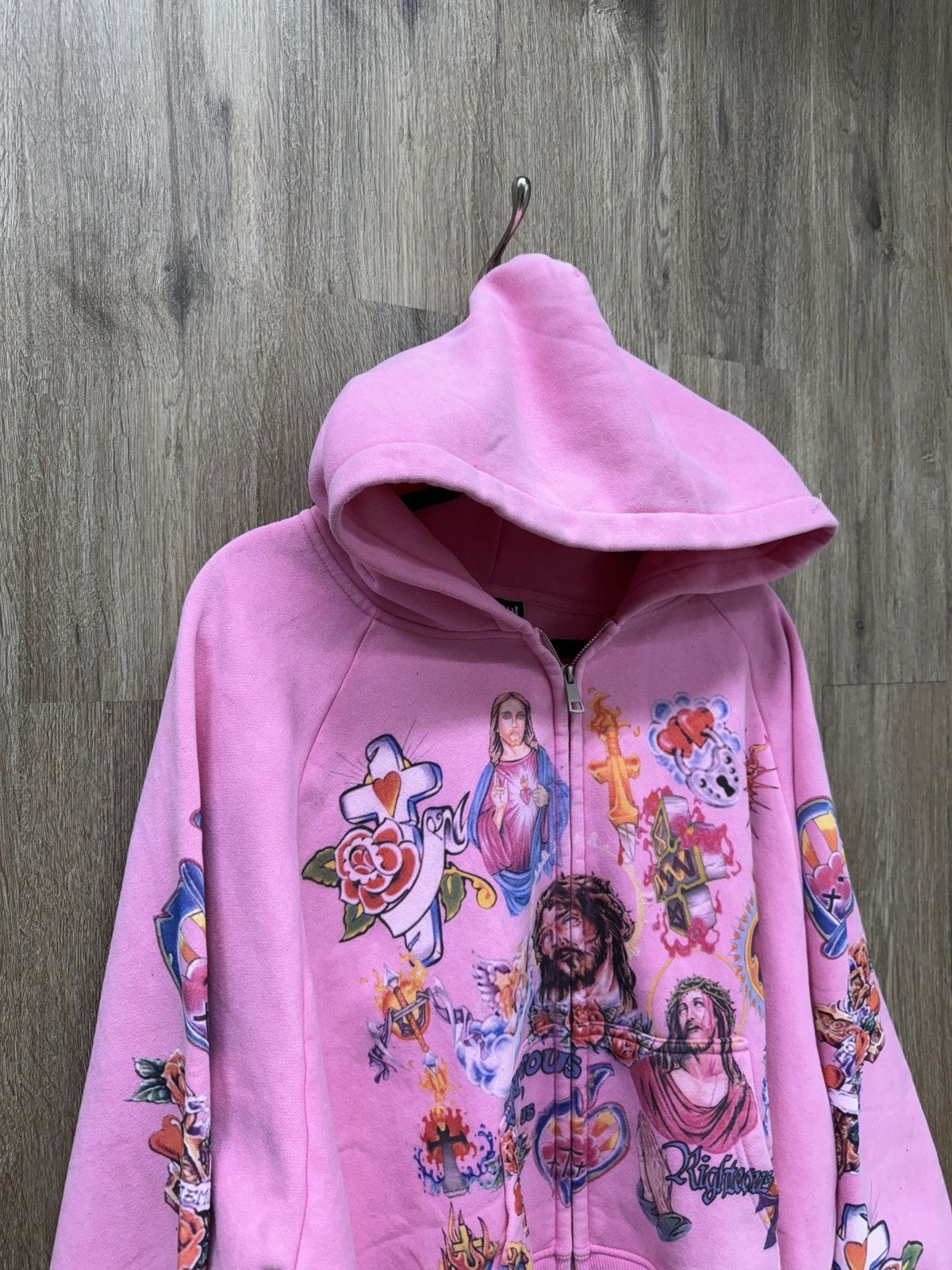 Other Righteous Pink Zip Up Hoodie Size US M / EU 48-50 / 2 - 2 Thumbnail