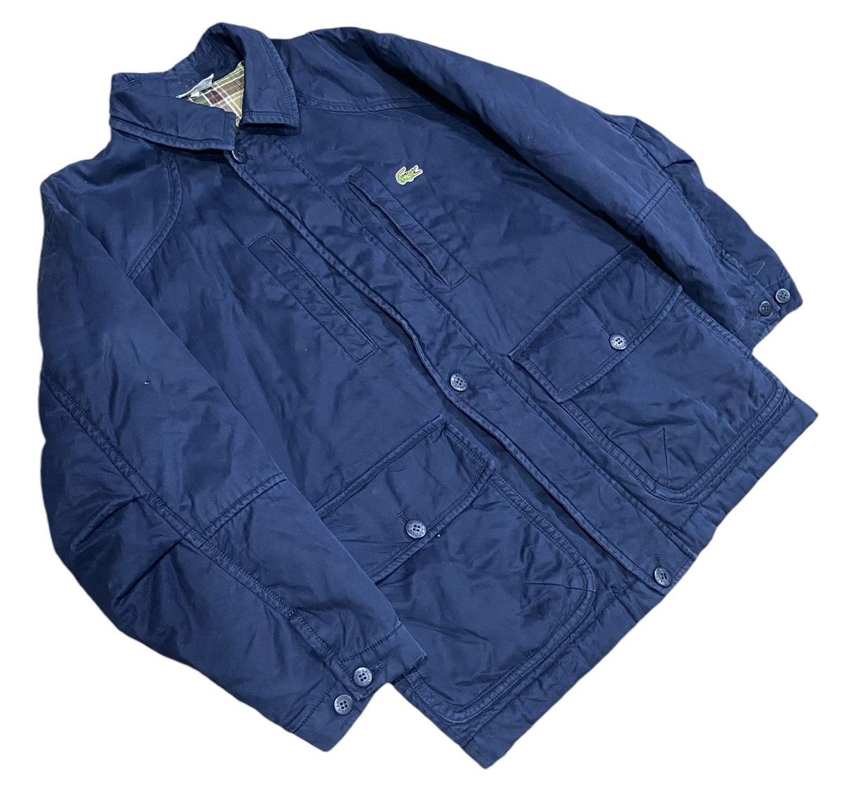 Lacoste Dark Blue LACOSTE Double Lining Jacket Size US L / EU 52-54 / 3 - 14 Thumbnail