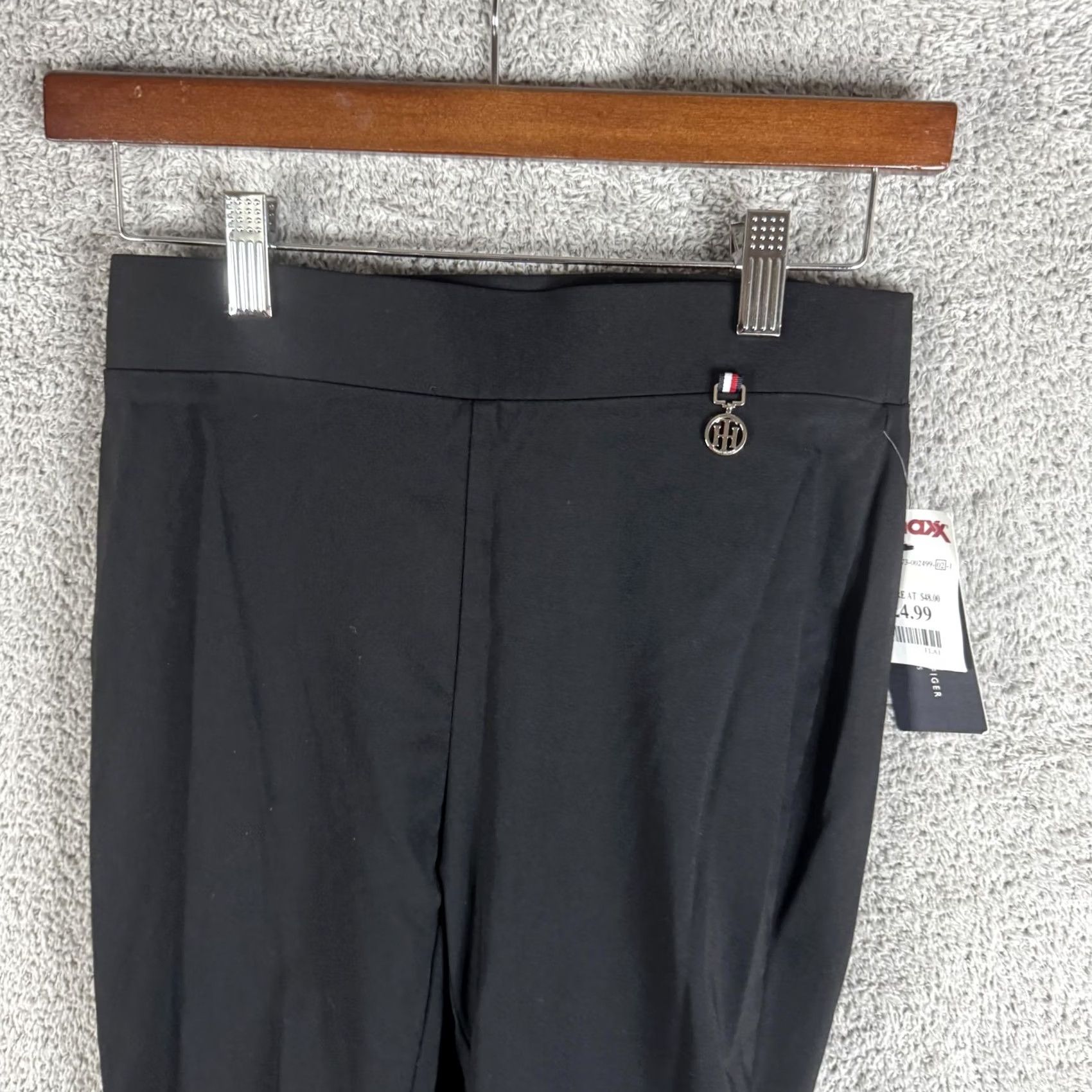 Tommy Hilfiger Tommy Hilfiger Suit Pants Womens 4 Black Slim Stretch Tailored Workwear Office Pants Suit Size 27" / US 4 / IT 40 - 2 Thumbnail