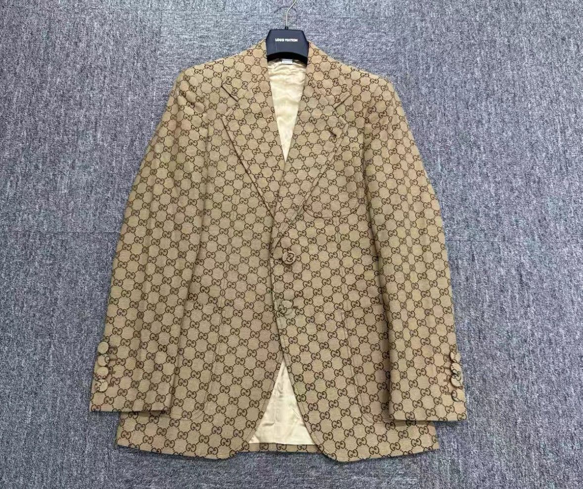 Gucci Gucci GG Monogram Blazer Size 46. Size US S / EU 44-46 / 1 - 1 Thumbnail