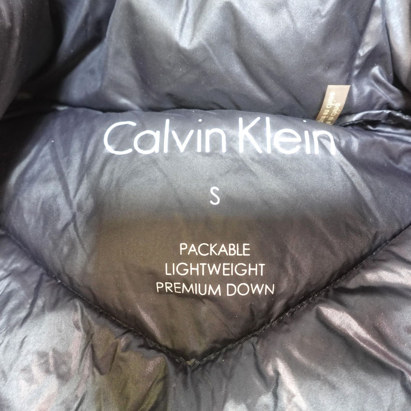 Calvin Klein Calvin Klein Puffer Coat Womens Small Gray Down Hooded Packable Long Lightweight Jacket / Coat Size S / US 4 / IT 40 - 4 Thumbnail