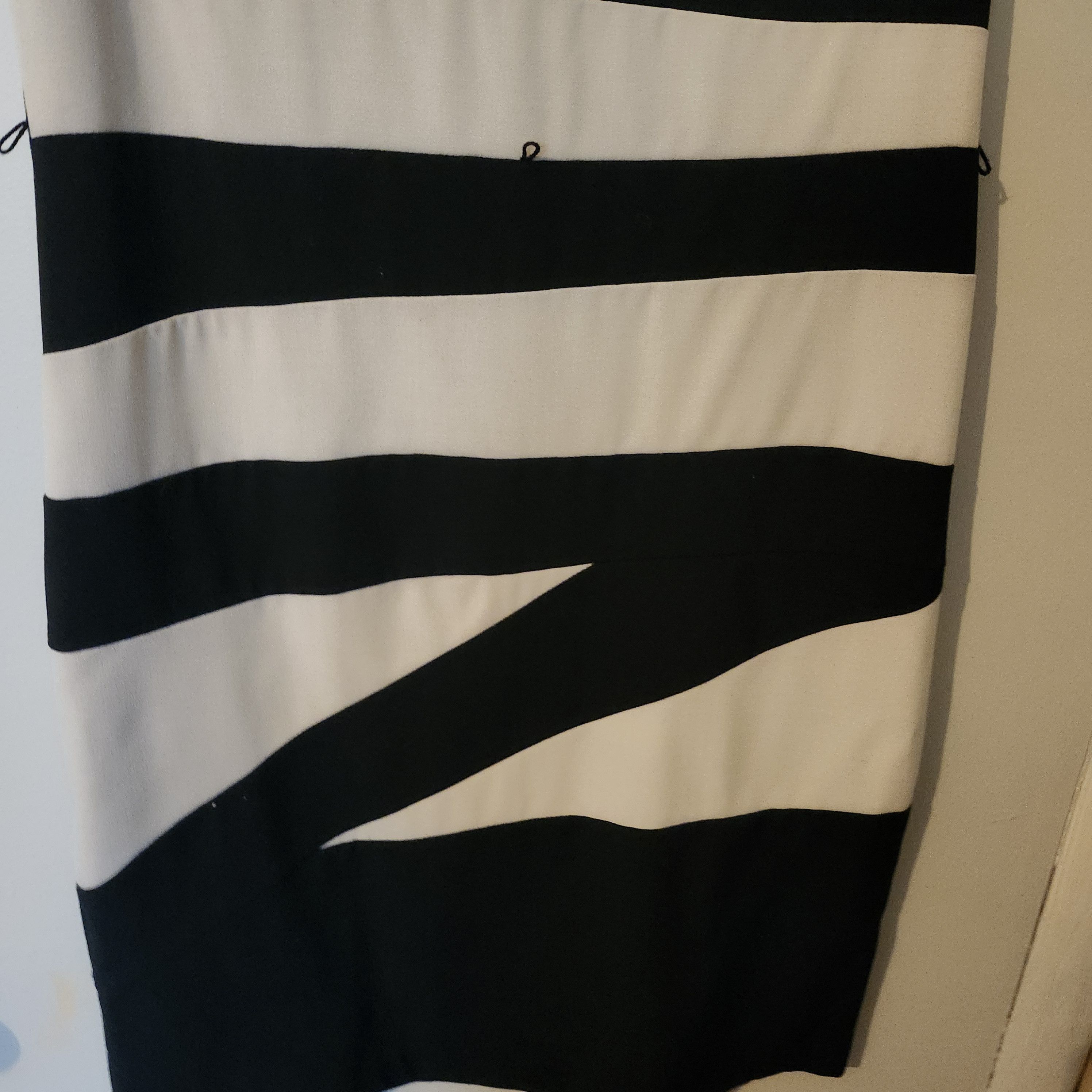 Alyx ALYX Black Cream Sheath Dress Size 8 Zip Back Cap Sleeve Size M / US 6-8 / IT 42-44 - 2 Thumbnail