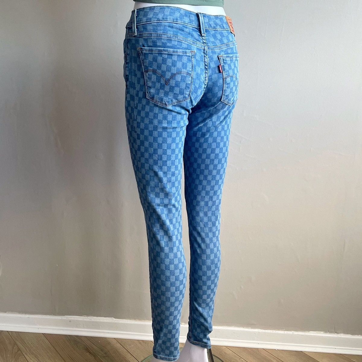 Levi's Levi's Check 710 Super Skinny Jeans Size 27" / US 4 / IT 40 - 3 Thumbnail