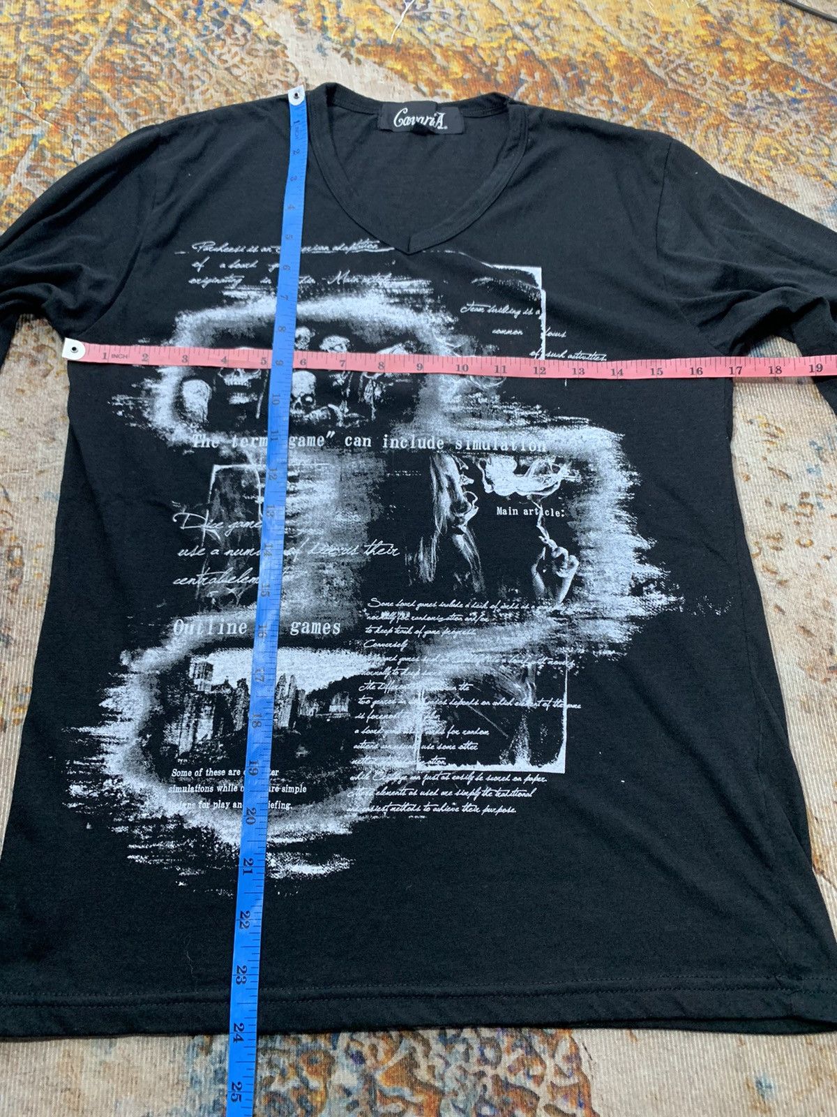 If Six Was Nine JAPANESE GAVARIA SMOKE POEM SEDITIONARIES PUNK GOTHIC STYLE Size US L / EU 52-54 / 3 - 7 Thumbnail