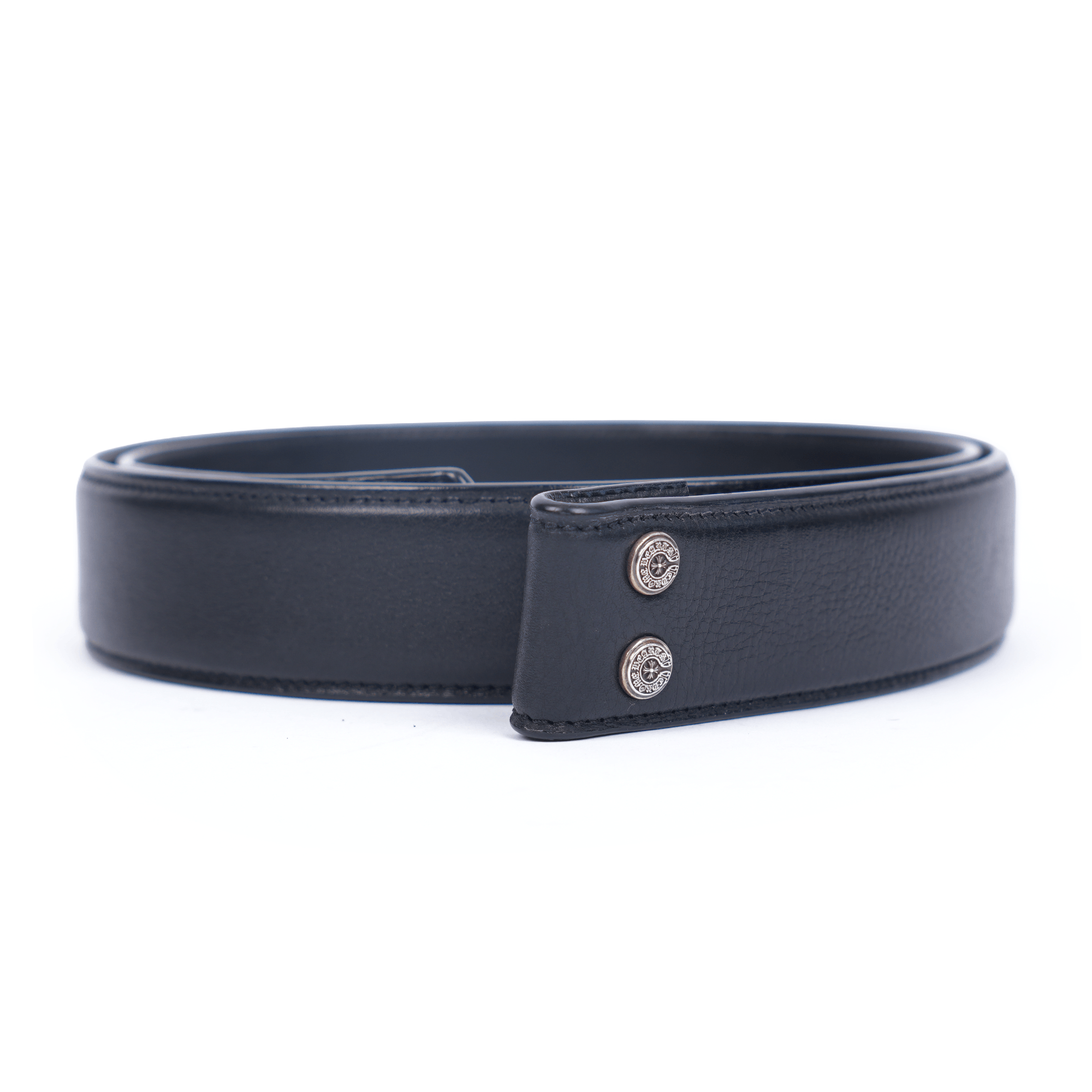 Chrome Hearts CHROME HEARTS PLAIN BLACK BELT STRAP 1.5" SIZE 36 Size 36 - 1 Thumbnail