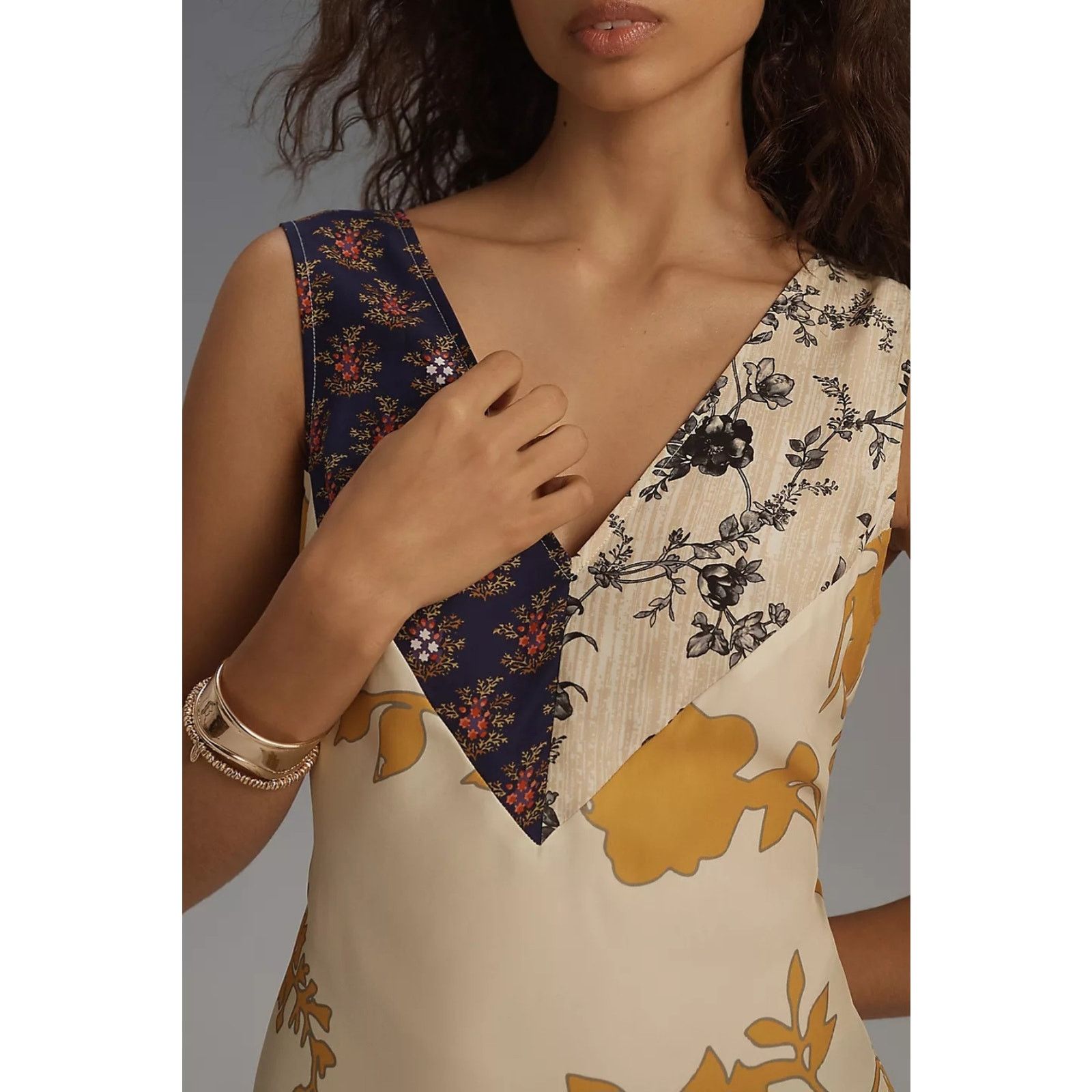 Anthropologie NWT Plenty by Tracy Reese Sleeveless Asymmetrical Midi Dress Size S / US 4 / IT 40 - 2 Thumbnail