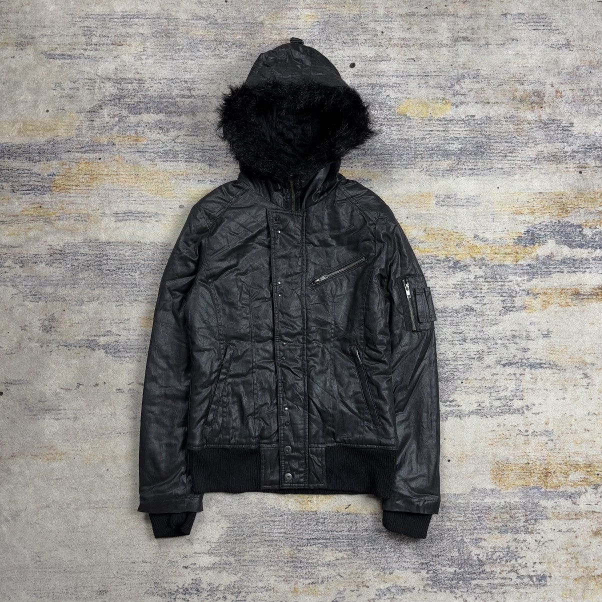 If Six Was Nine Civarize trim fur hoodie waxed bomber jacket Size US XS / EU 42 / 0 - 1 Thumbnail