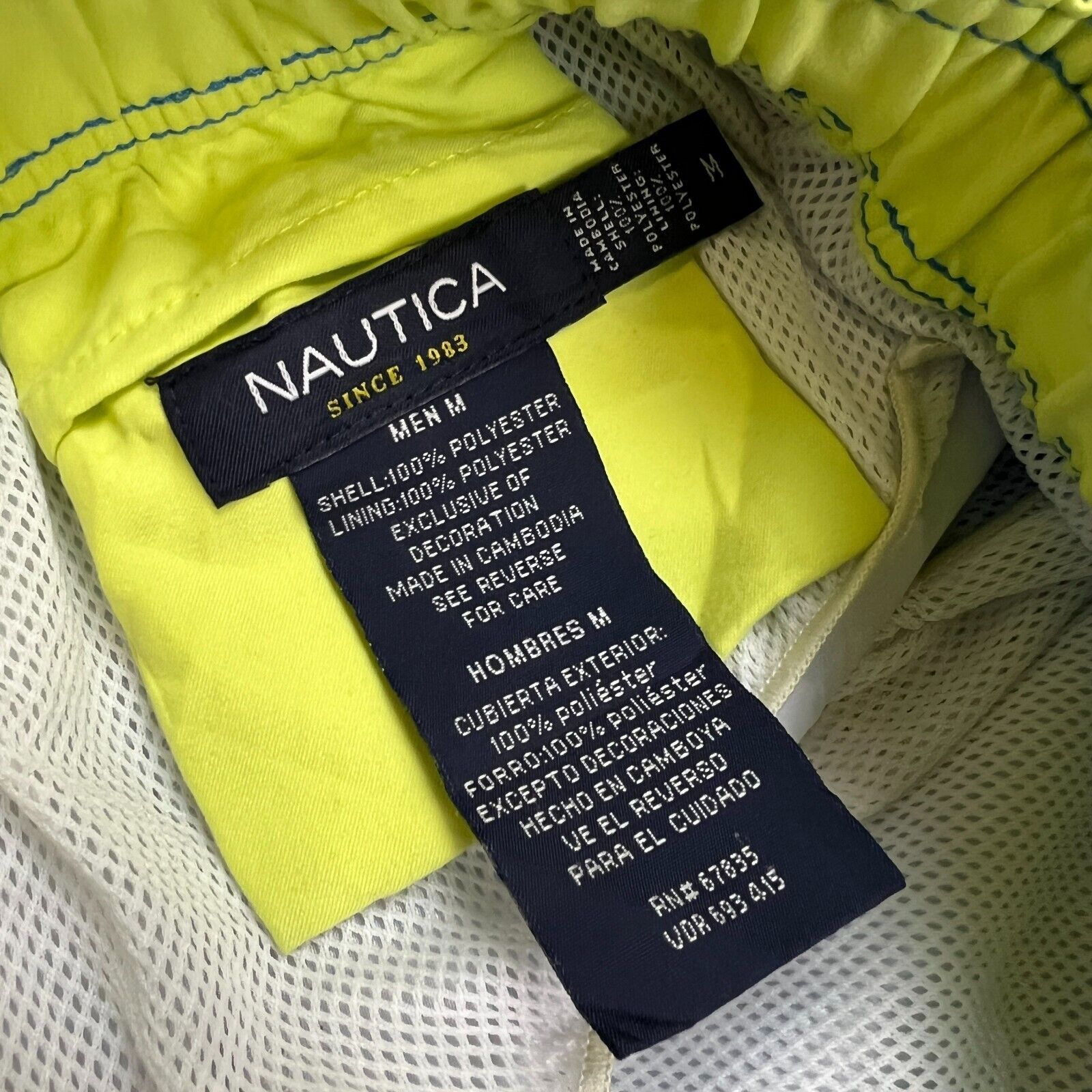 Nautica × Vintage Nautica Shorts Medium AOP Graphic Fish Lined Pocketed 90s Size US 30 / EU 46 - 7 Thumbnail