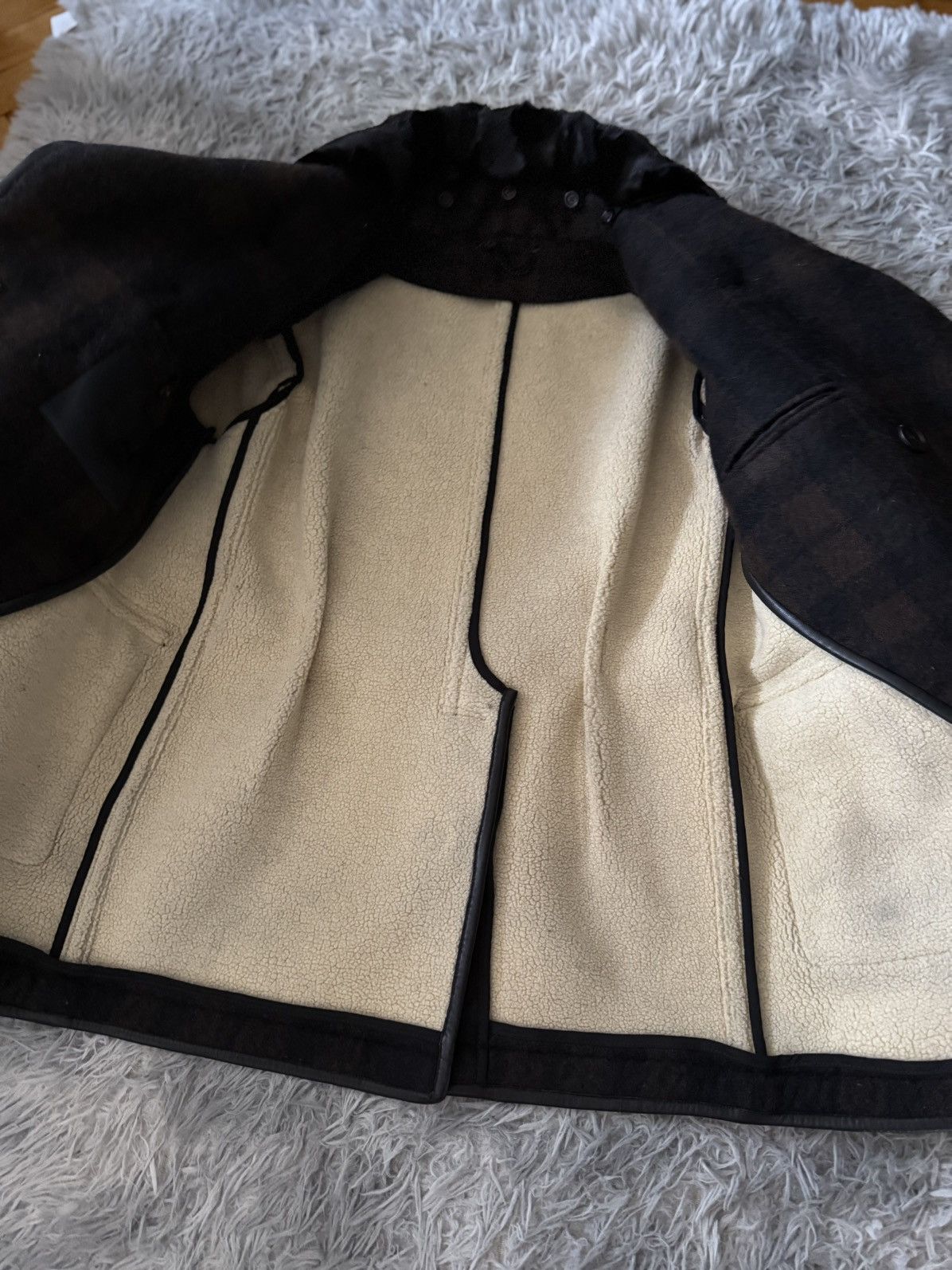 Burberry Prorsum AW11 runway shearling coat Size US L / EU 52-54 / 3 - 3 Thumbnail