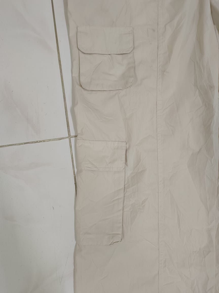 Japanese Brand Streetwear Society Baggy Wide Leg Cargo Parachute Pants Size US 39 - 7 Thumbnail