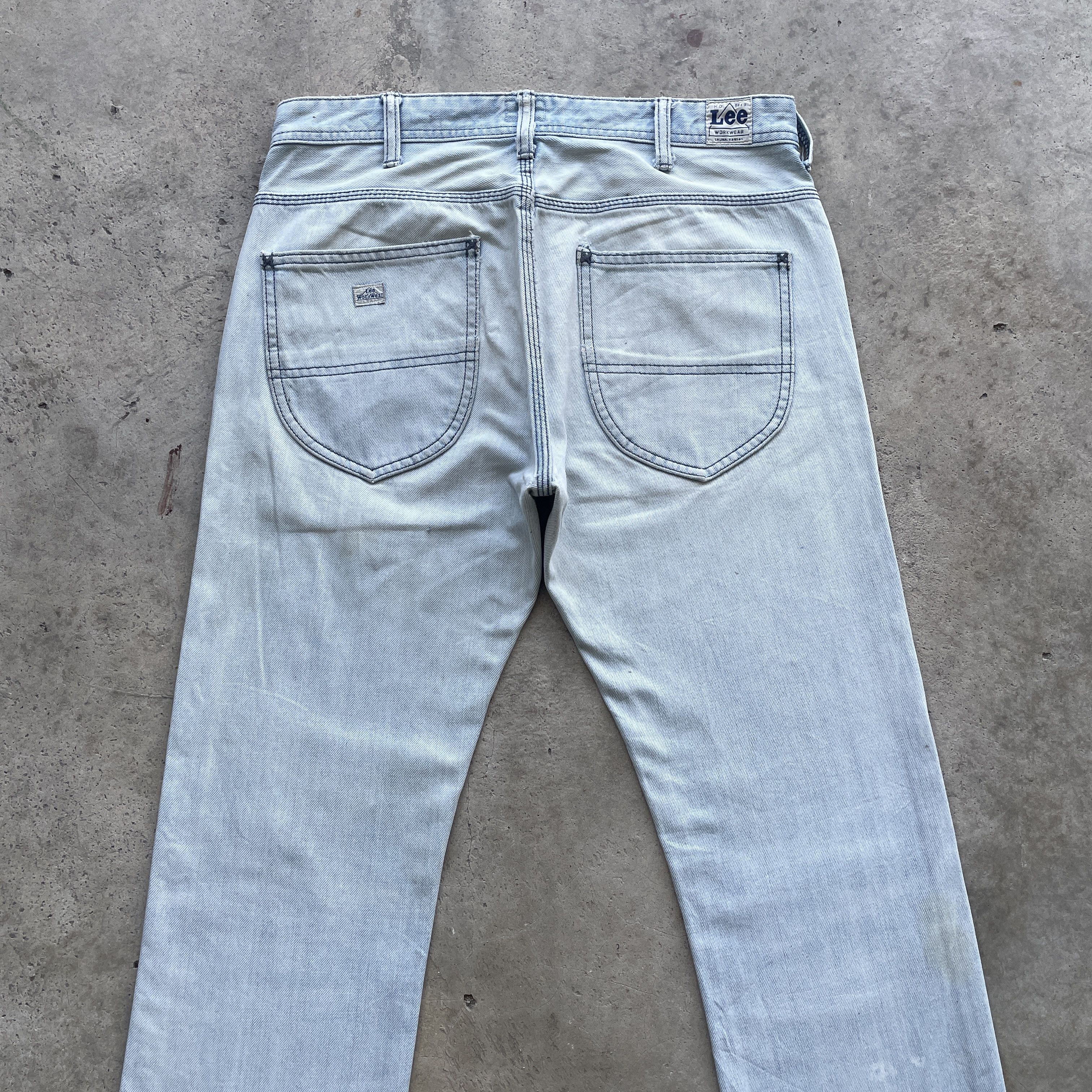 Japanese Brand × Jean W31 VINTAGE JAPAN LEE WASH DENIM FADED JEANS PANTS WORKWEAR Size US 31 - 10 Thumbnail