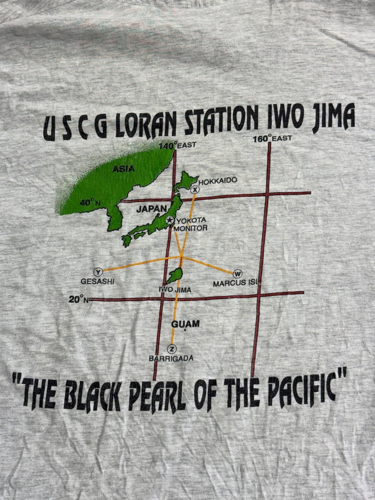 Hanes Vintage US Coast Guard Tshirt Loran Iowa Jima Black Pearl XL Size US XL / EU 56 / 4 - 5 Thumbnail