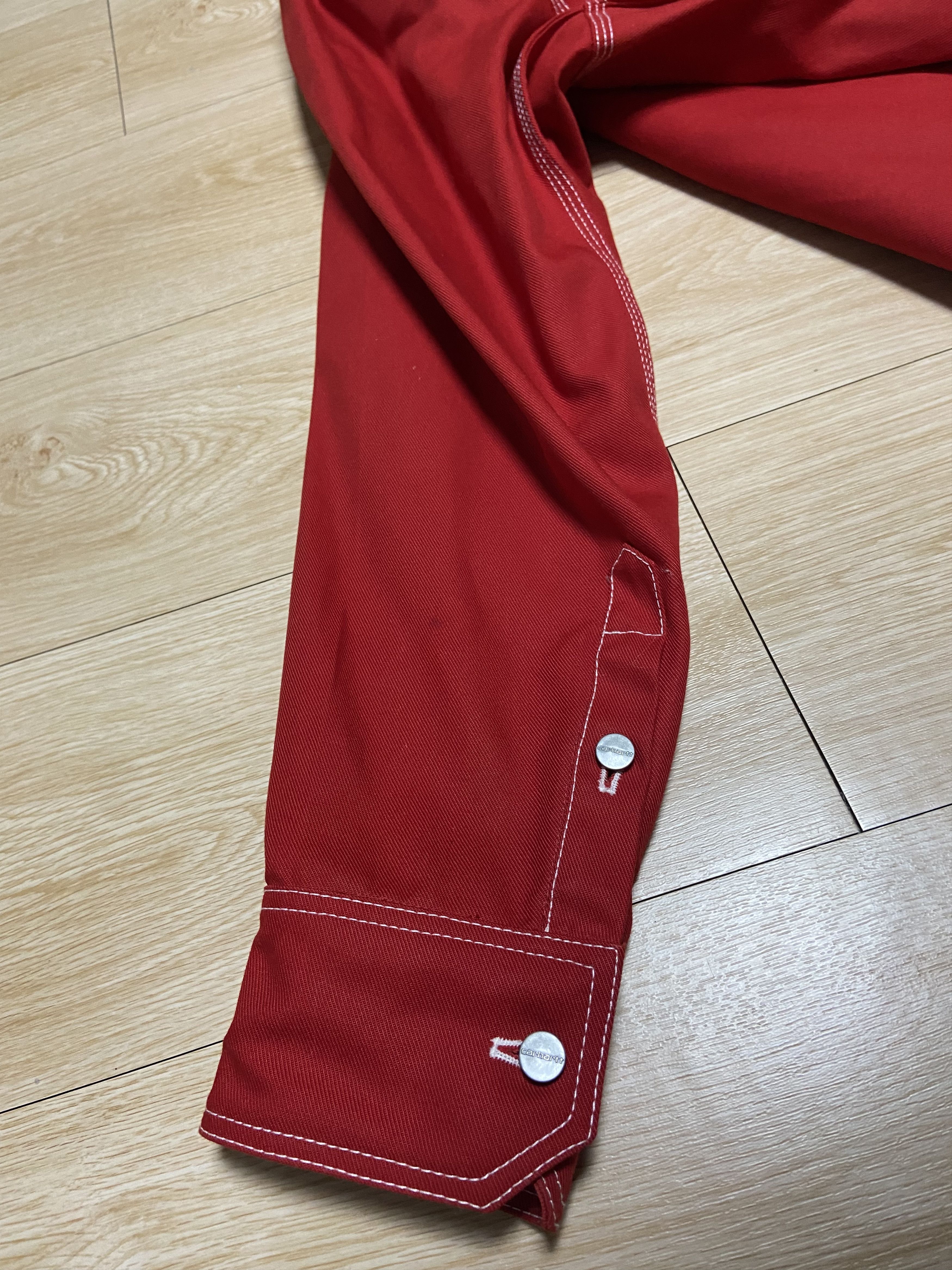 Carhartt × Vetements XS Vetements Carhartt oversized work jacket red Size US XS / EU 42 / 0 - 8 Thumbnail