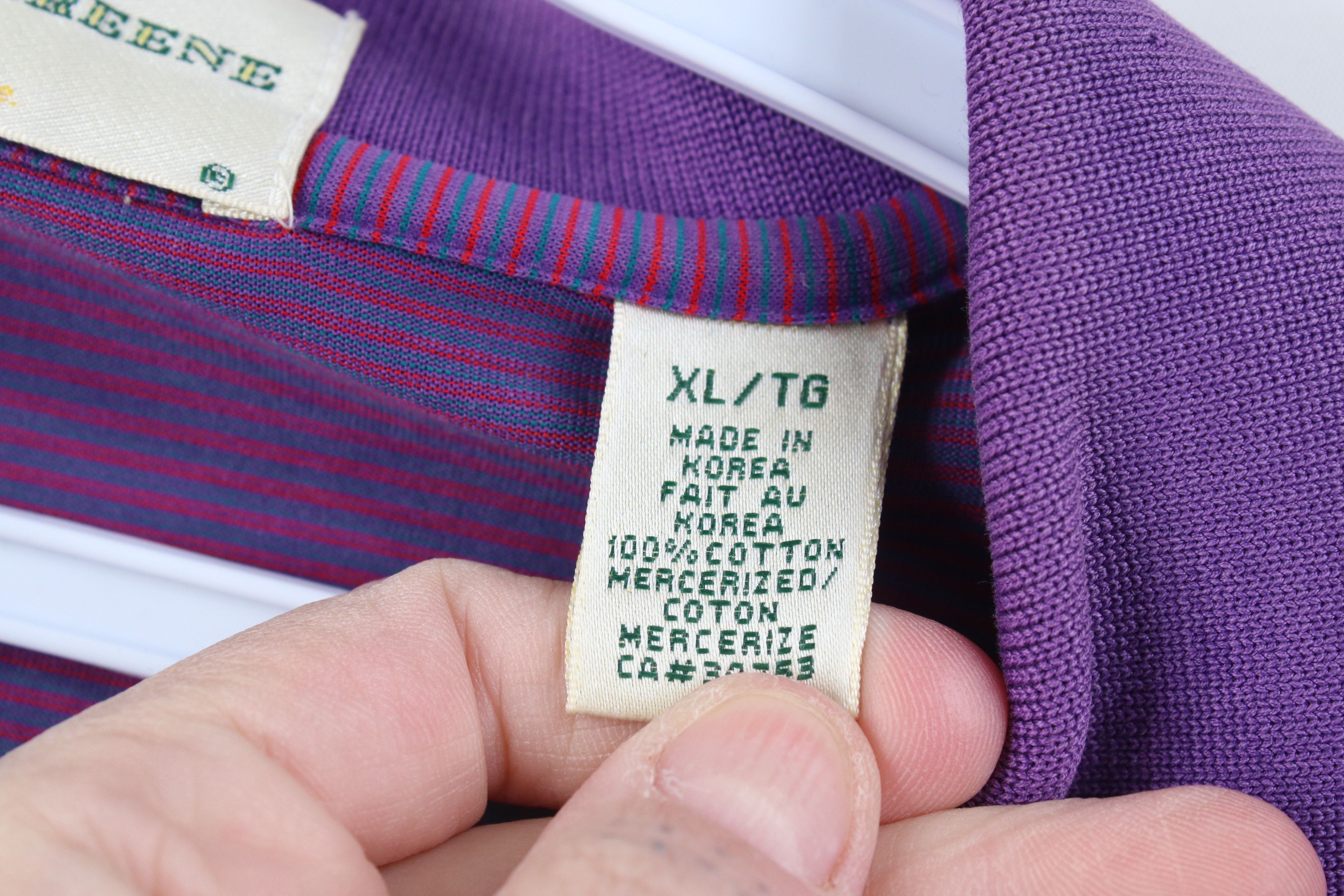 Vintage Vintage Country Club Ohio Striped Soft Knit Golf Polo Shirt Size US XXL / EU 58 / 5 - 13 Thumbnail