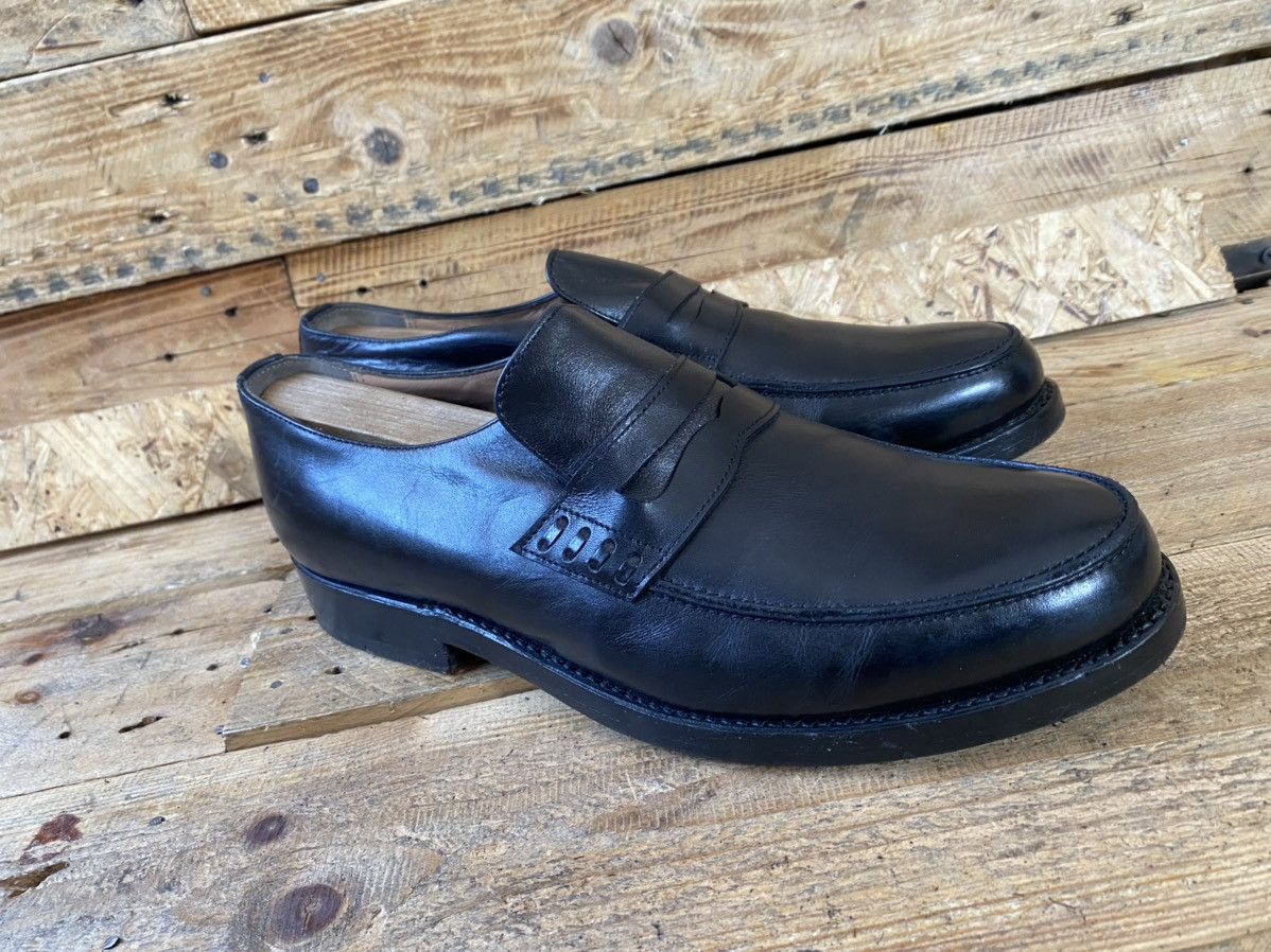 Heinrich Dinkelacker Heinrich dinckelacker black leather penny loafers sz uk 8.5 Size US 9.5 / EU 42-43 - 10 Thumbnail
