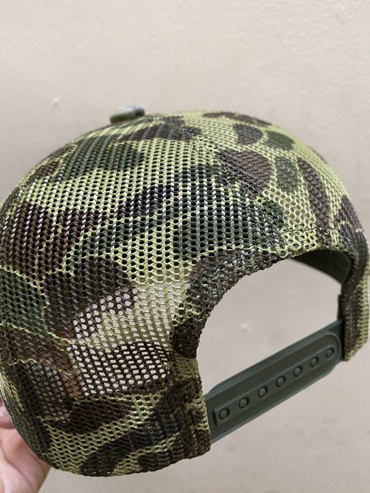 Other Avant Garde Distressed Frog Camo Trucker Hat Size ONE SIZE - 4 Thumbnail