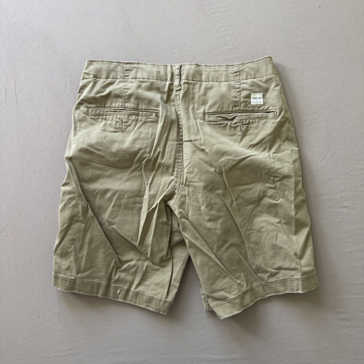 American Eagle Outfitters American Eagle Classic Flex Lived-In Khaki Shorts Size US 31 - 2 Thumbnail