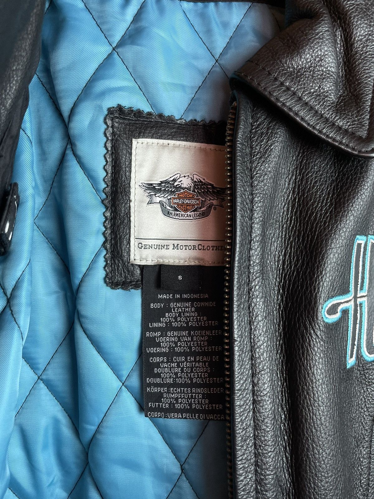 Harley Davidson × Vintage Harley Davidson Womens Motorcycle Biker Leather Jacket Size S / US 4 / IT 40 - 5 Thumbnail