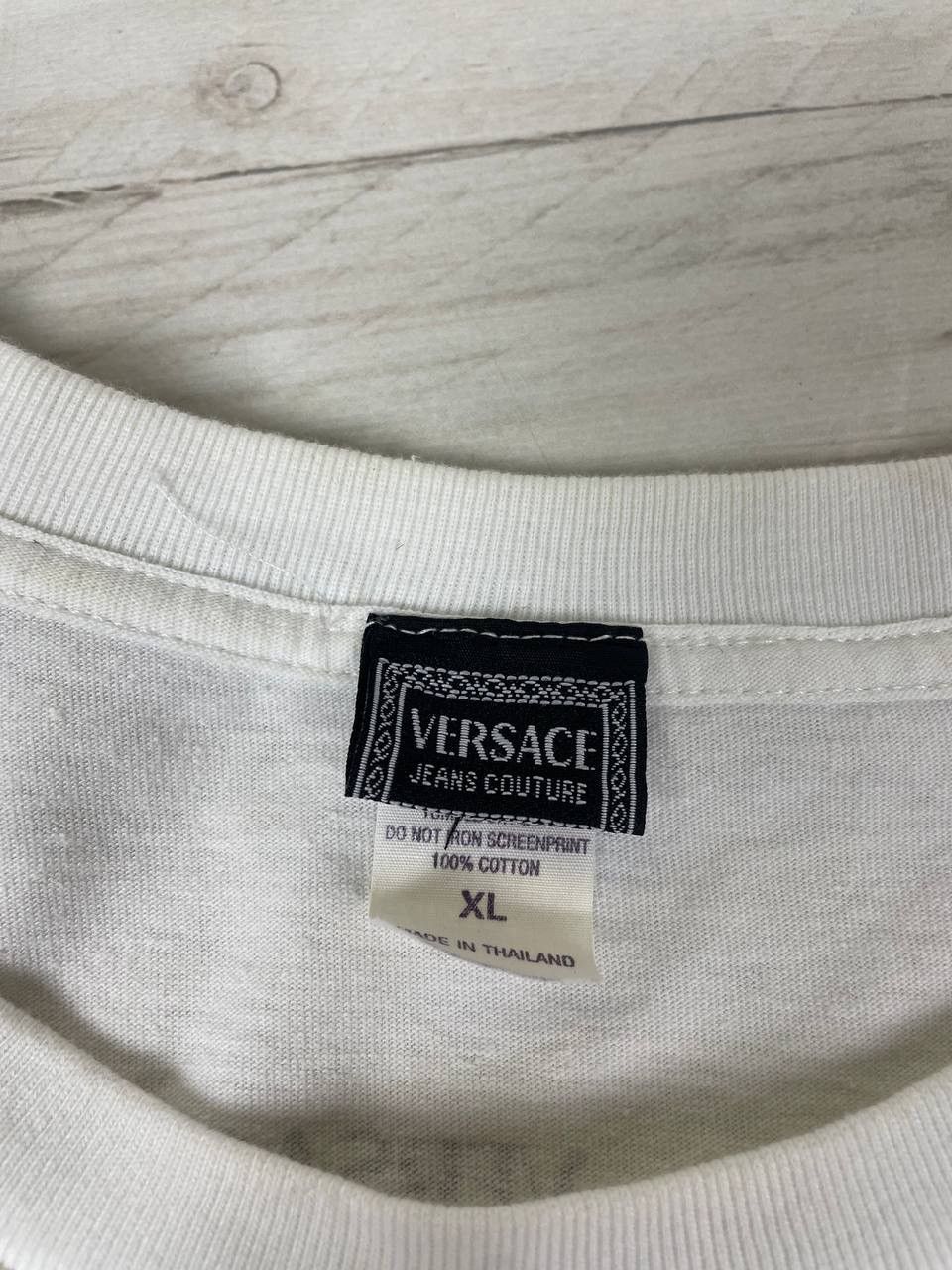 Versace Jeans Couture Vintage Versace Jeans Couture T Shirt 90s Big Logo Luxury Size US XL / EU 56 / 4 - 8 Thumbnail