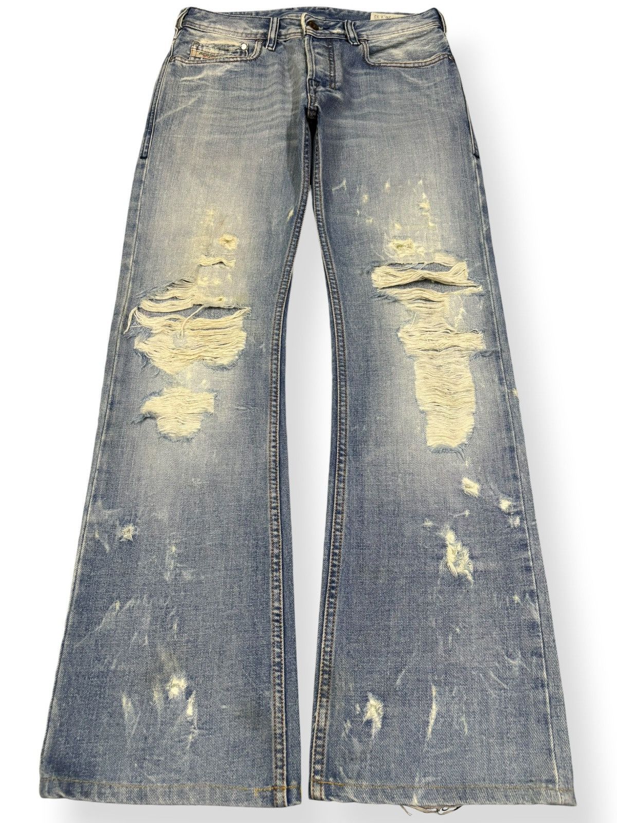 Diesel Vintage Diesel Industry Zatiny Flare Distressed Grunge Jeans Size US 29 - 1 Thumbnail