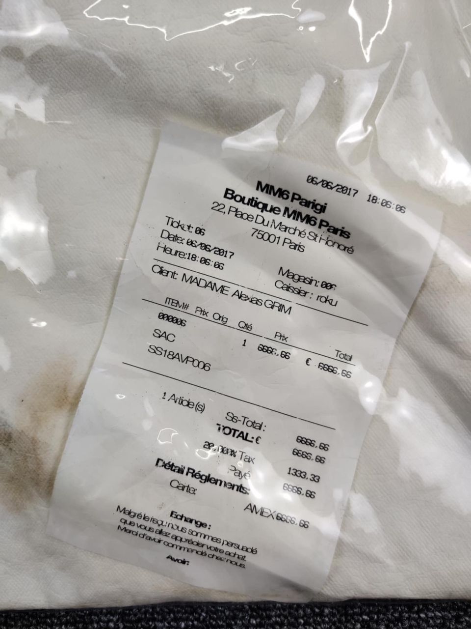 Maison Margiela Maison Margiela Paris MM6 Receipt Tote Bag Size ONE SIZE - 7 Thumbnail