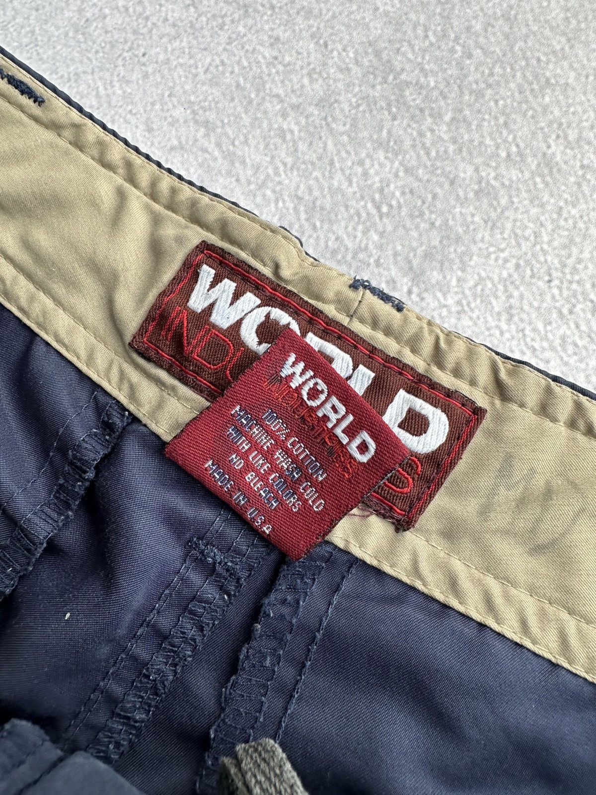 Vintage × World Industries Vintage World Industries 90sUSA Nylon Distressed Cargo Pants Size US 28 / EU 44 - 9 Thumbnail