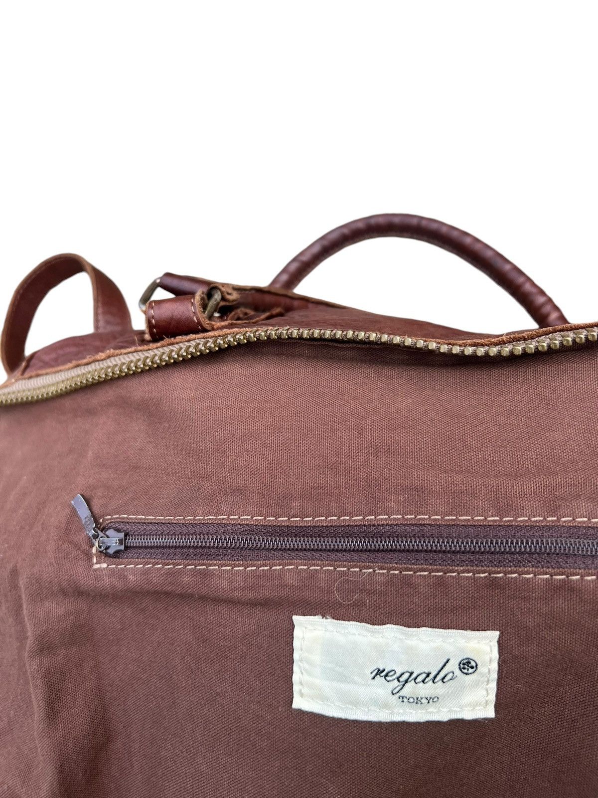 Leather Regalo Tokyo Fade Jerky Patina Leather 2 Way Bag Size ONE SIZE - 24 Thumbnail